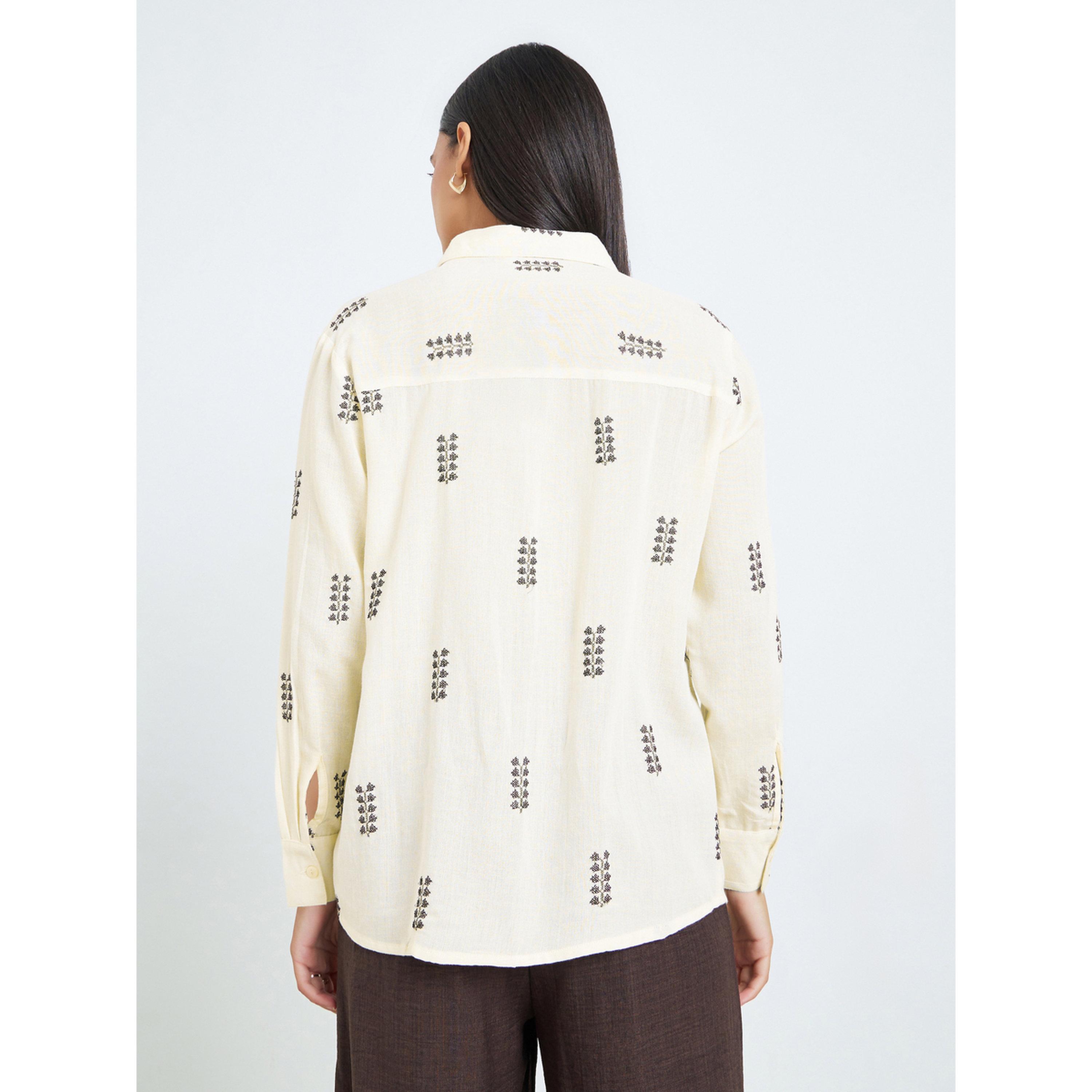 بلوزة مطرزة بقصة واسعة وأكمام طويلة-women-clothing-shirtsandblouses-shirts-image-4