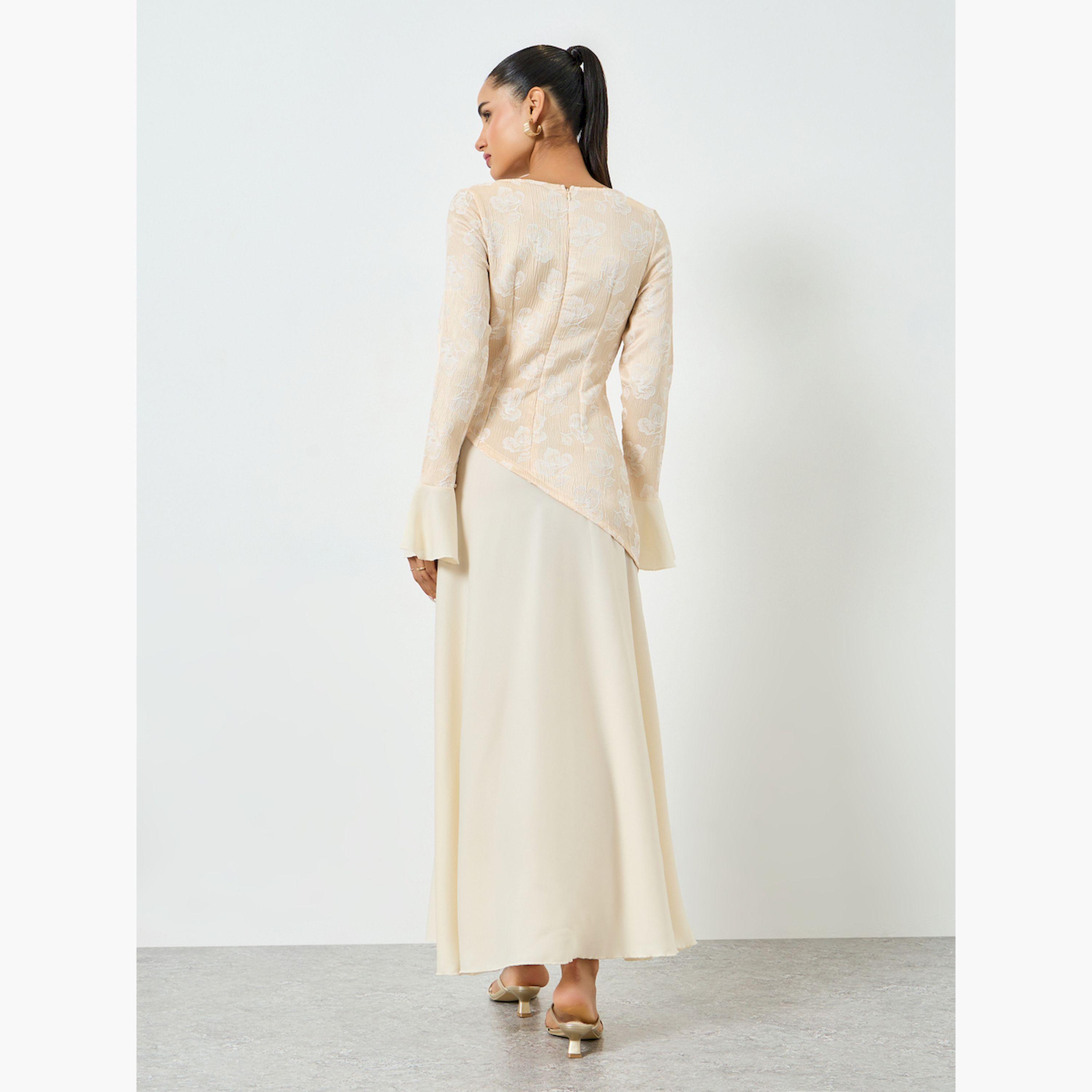 فستان طويل مطبع بزهور مع أكمام طويلة-women-clothing-dresses-image-4
