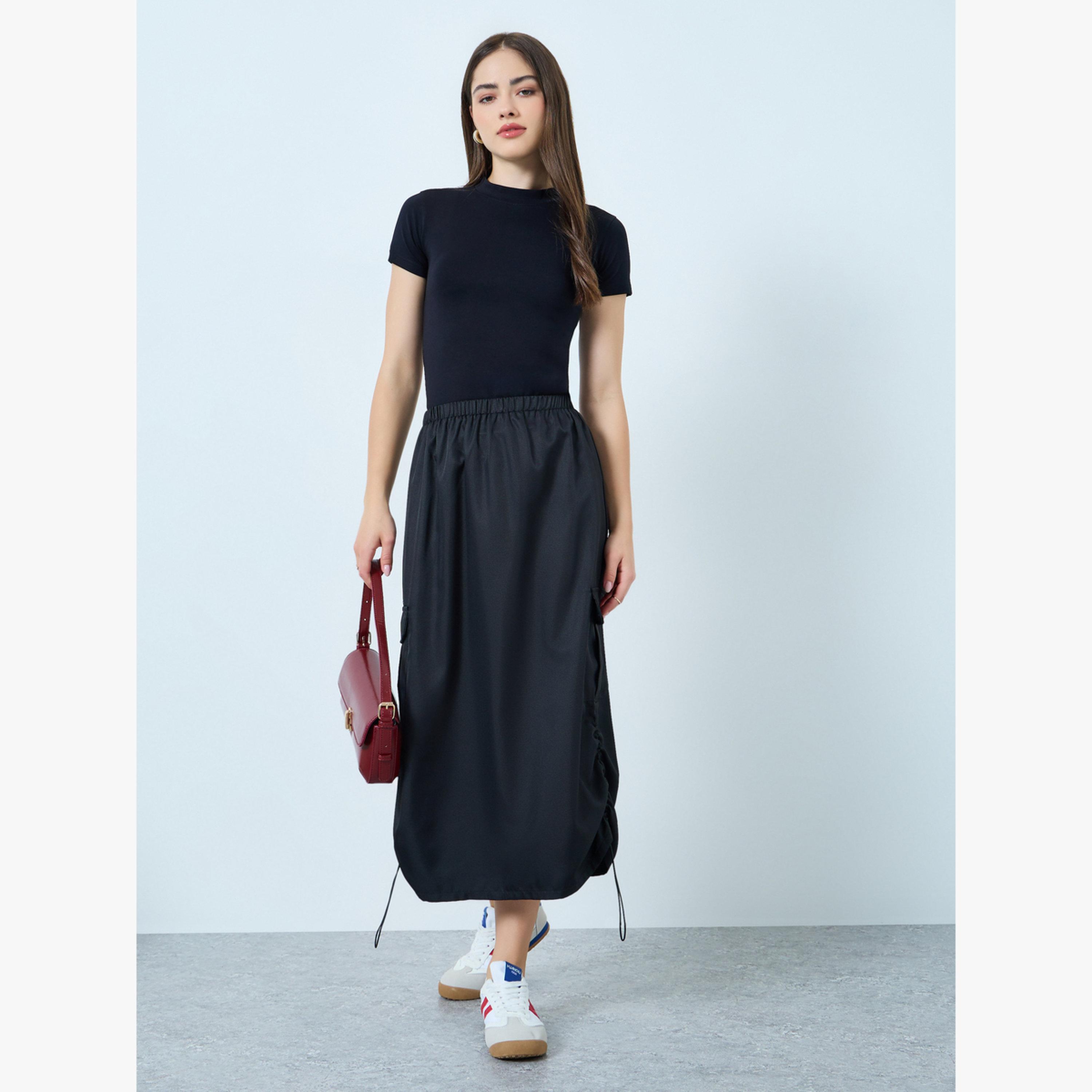 تيشيرت قطن ضيق بأكمام قصيرة-women-clothing-tshirts-image-2
