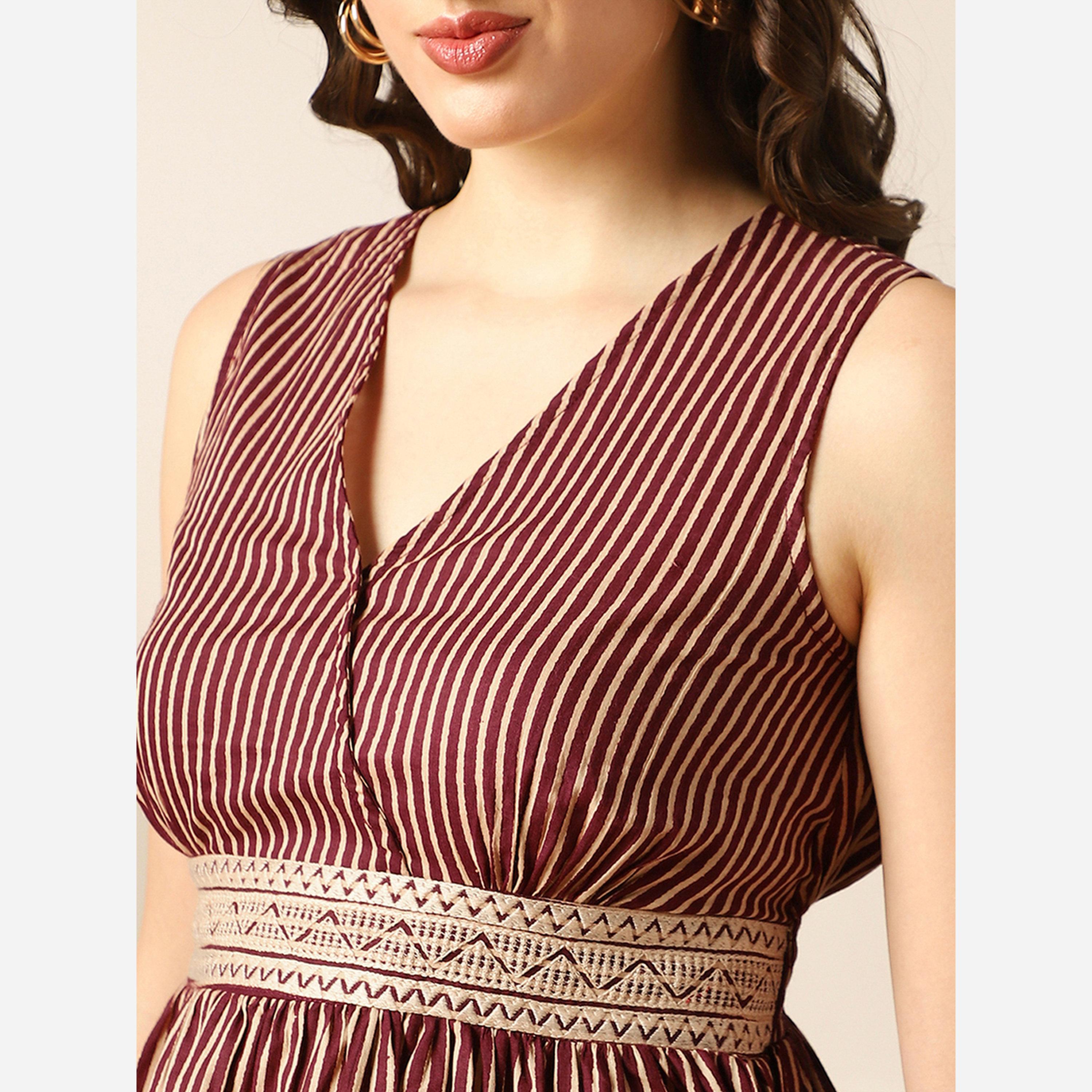 غلوبوص × ستايلي - طقم بلوزة مخططة مطرزة وبنطال واسع من الأسفل-women-clothing-coordsets-image-6