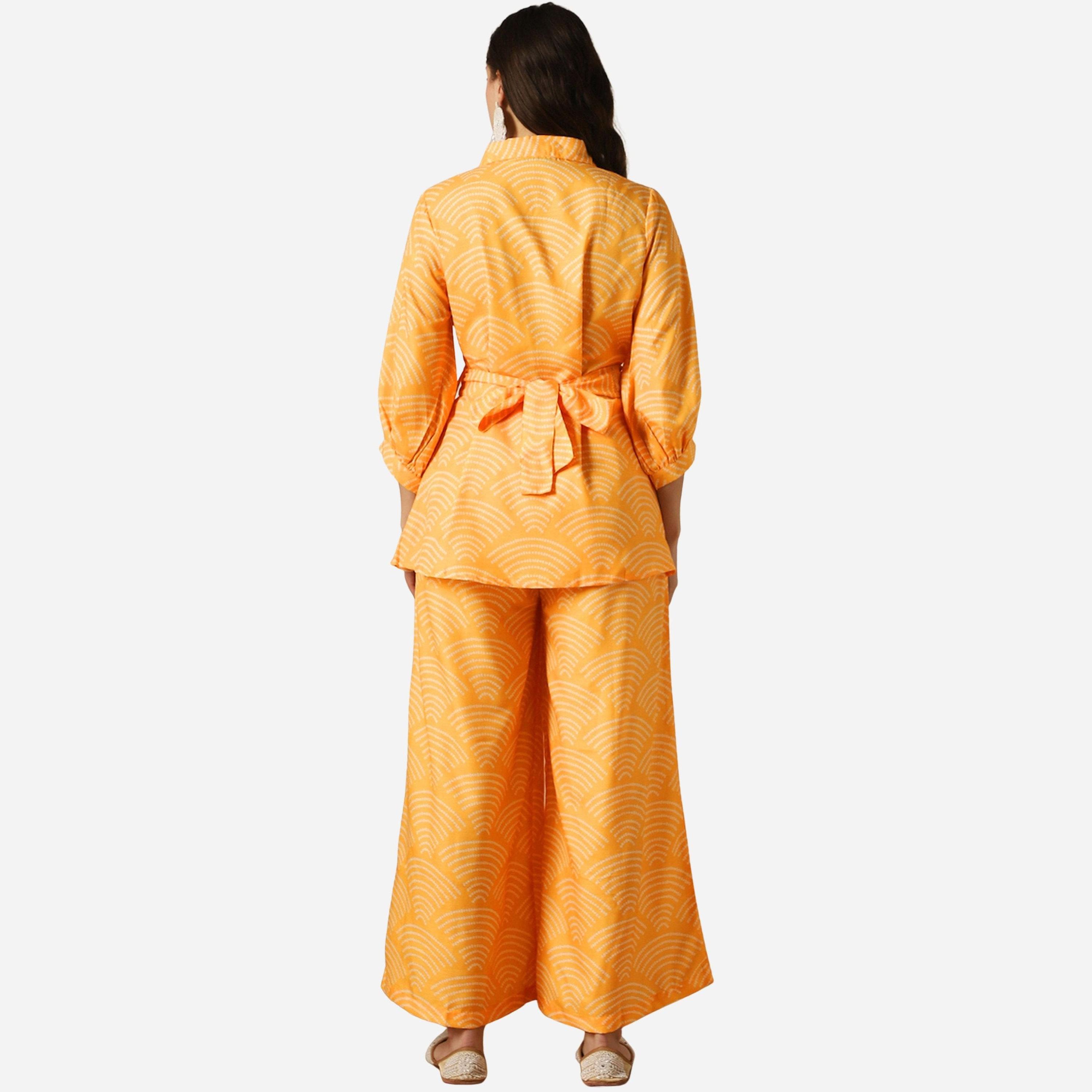 غلوبوص × ستايلي - قميص طبعة بالكامل وبنطال بالازو-women-clothing-coordsets-image-3