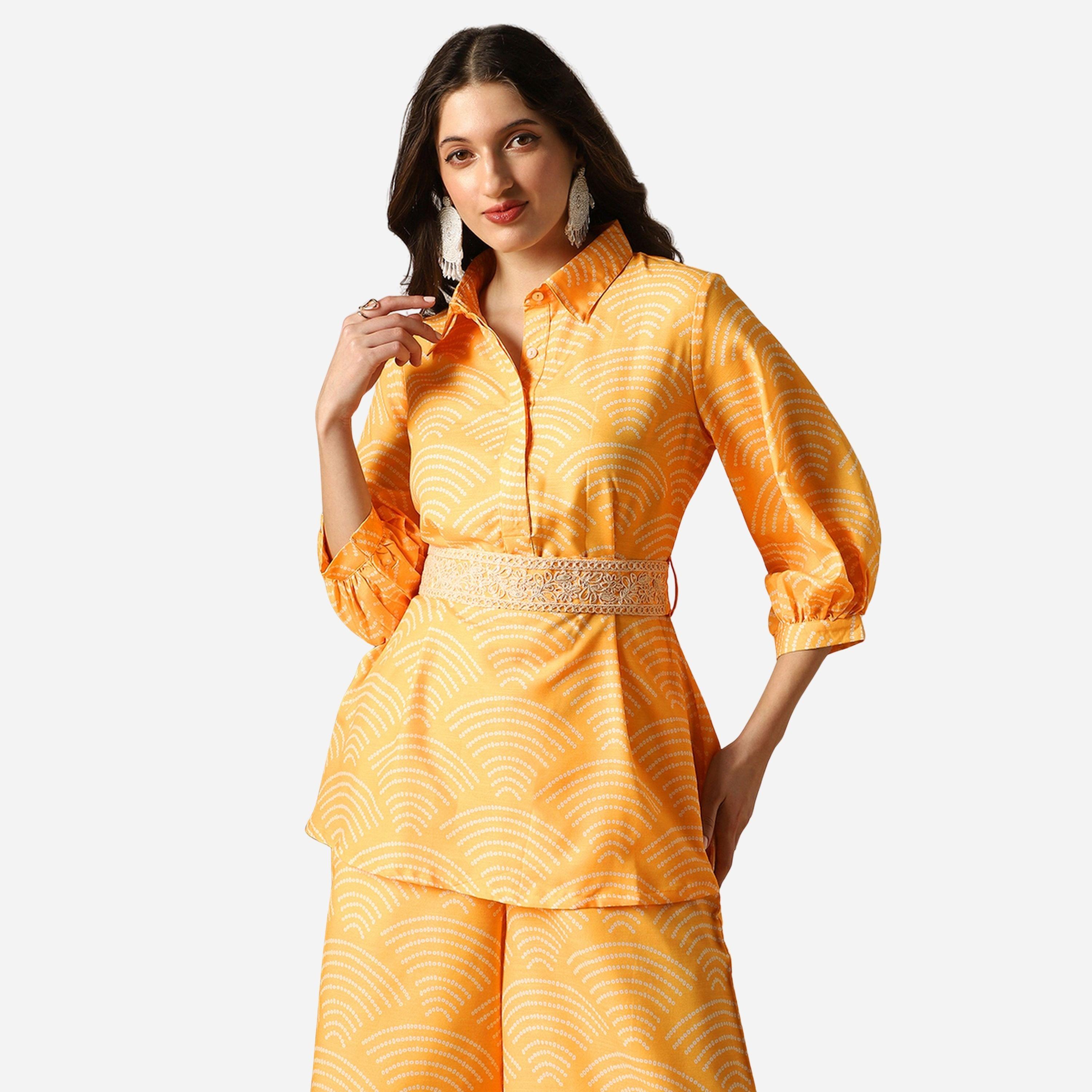غلوبوص × ستايلي - قميص طبعة بالكامل وبنطال بالازو-women-clothing-coordsets-image-4