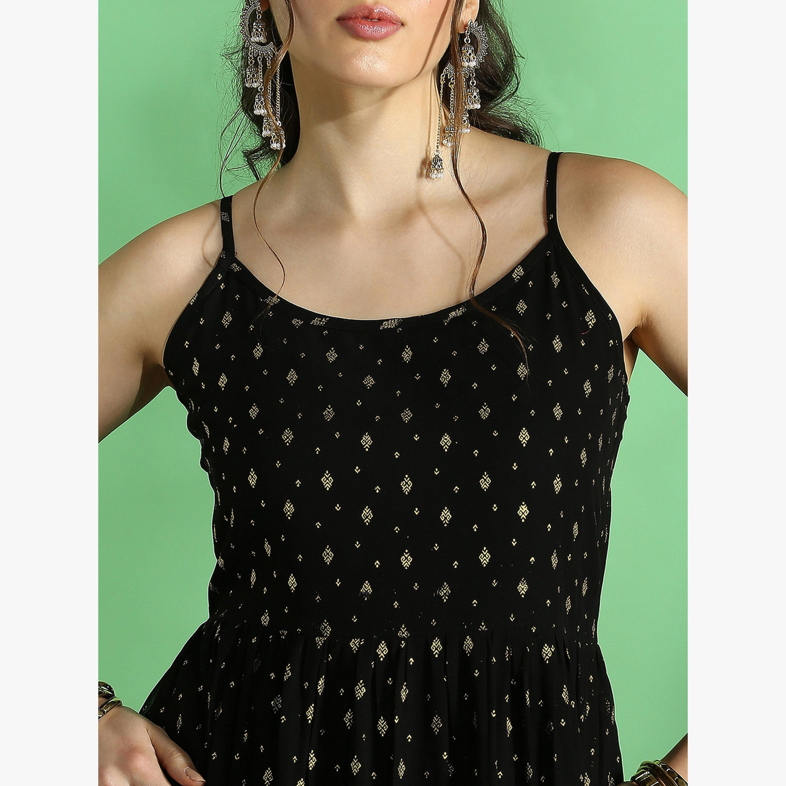 فستان طويل بحمالات بتصميم عرقي ونمط موتيف-women-clothing-dresses-image-4