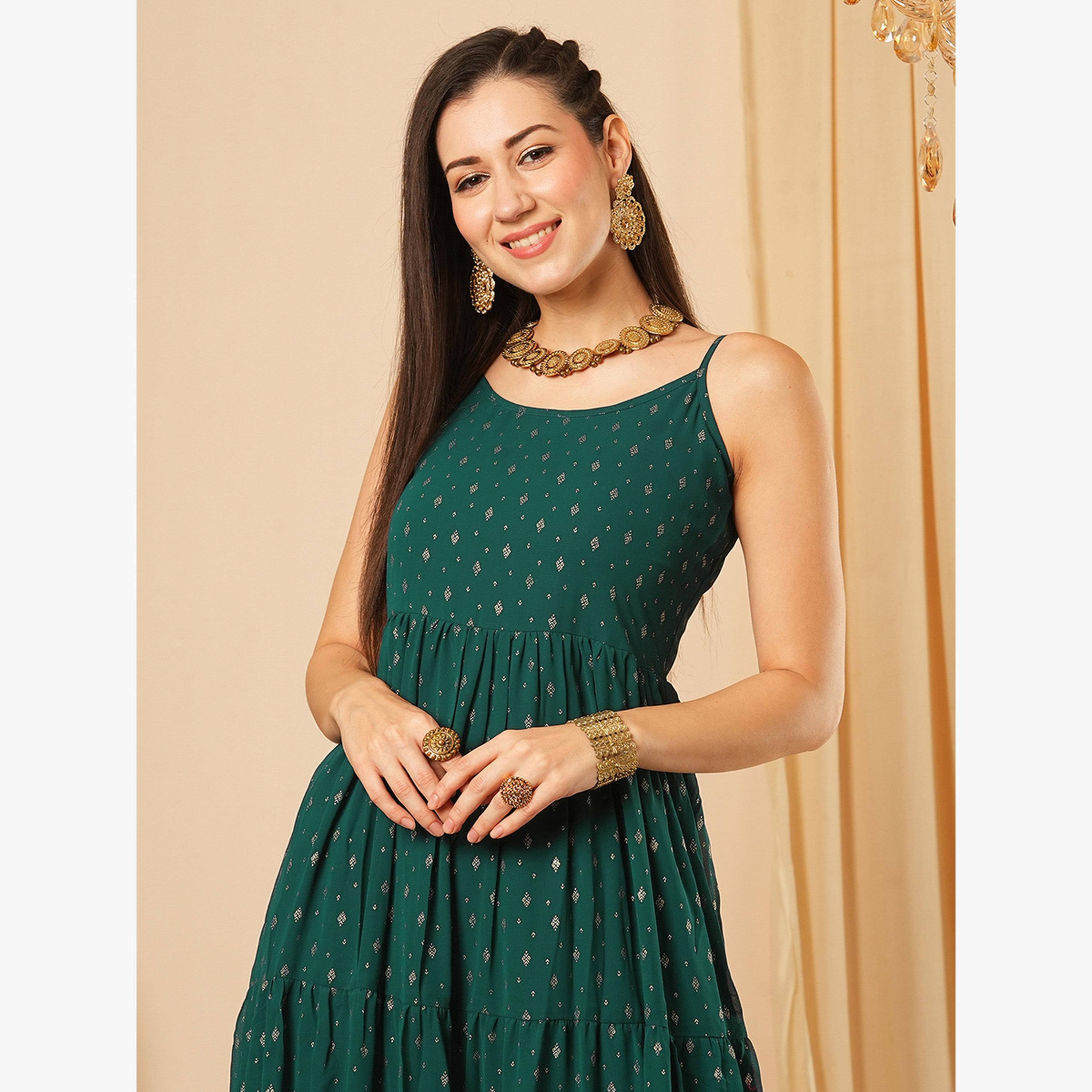 فستان ميدي احتفالي بحمالات ونقوش مزخرفة-women-clothing-dresses-image-5
