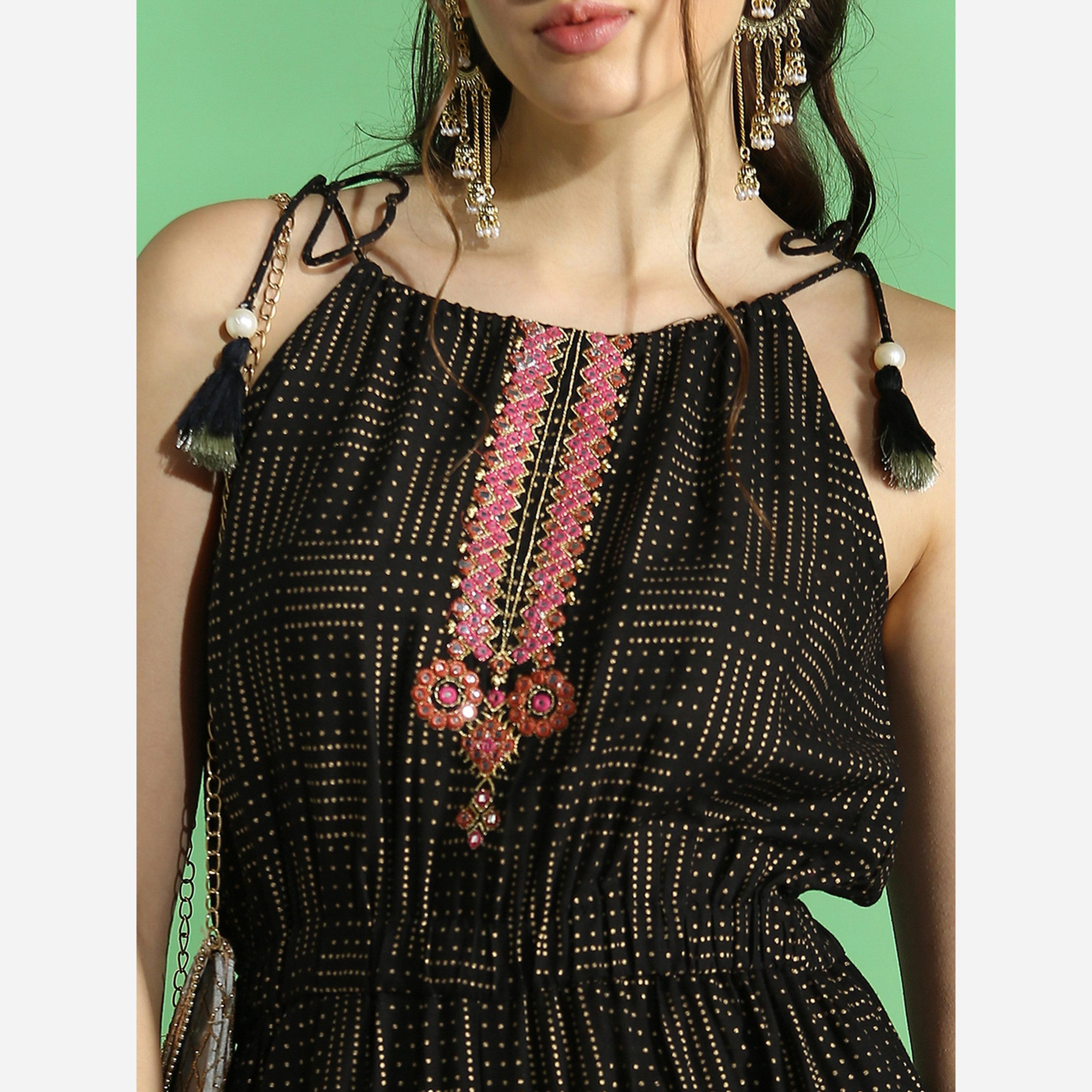 غلوبوص × ستايلي - جمبسوت نسائي مطرز بحزام ربط-women-clothing-jumpsuits-image-5