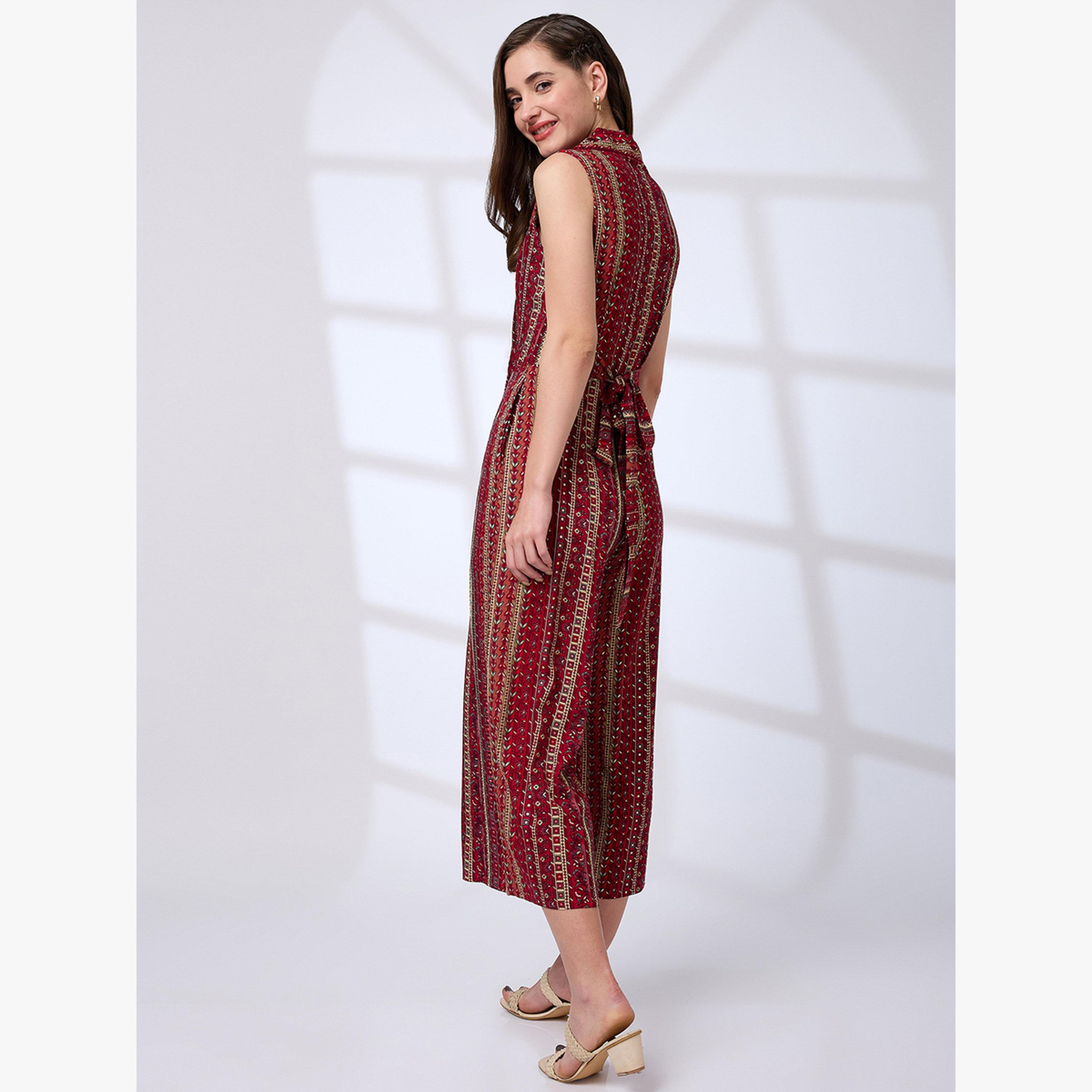 جمبسوت بياقة مطوية ورباط خصر-women-clothing-jumpsuits-image-3