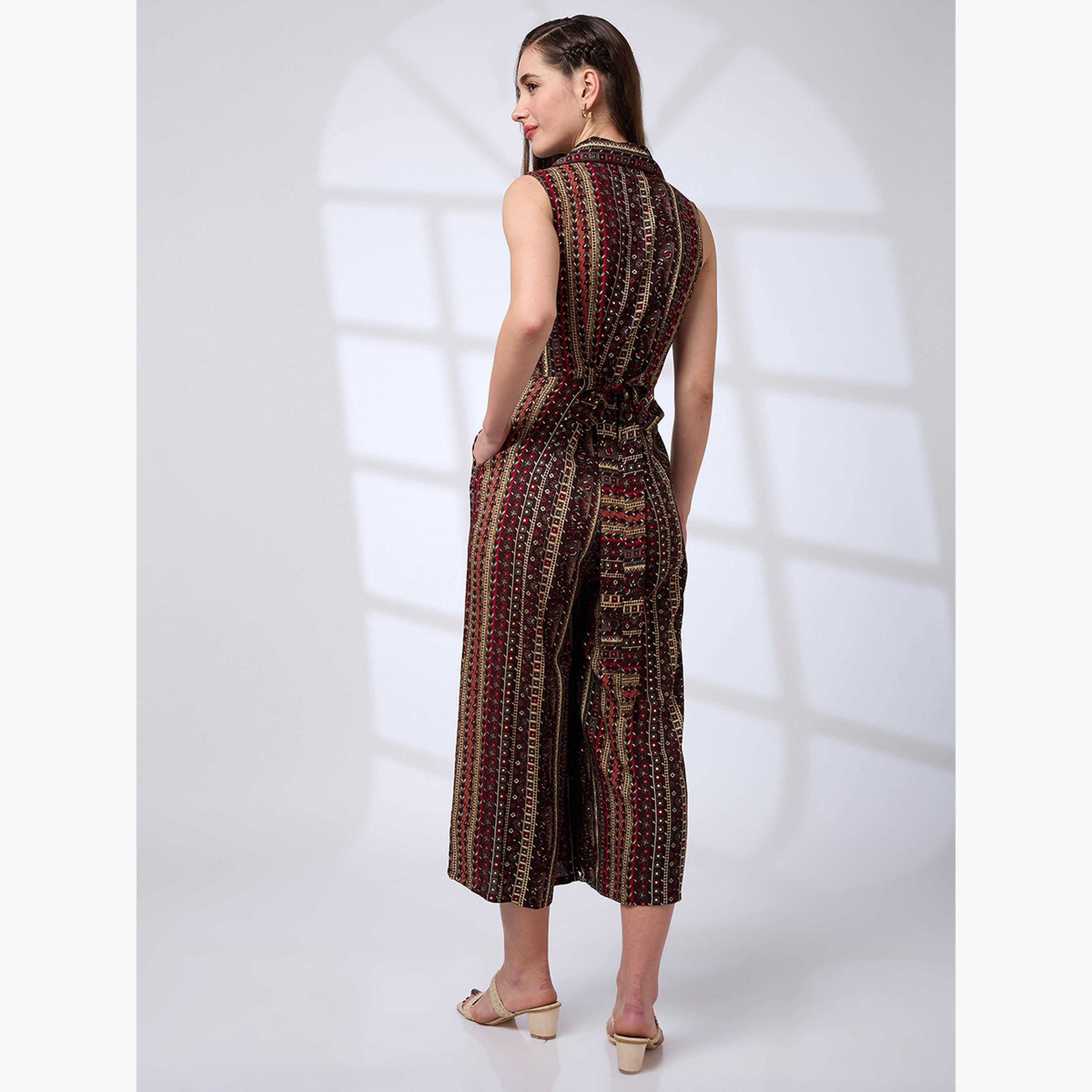 جمبسوت بياقة مطوية ورباط خصر-women-clothing-jumpsuits-image-3