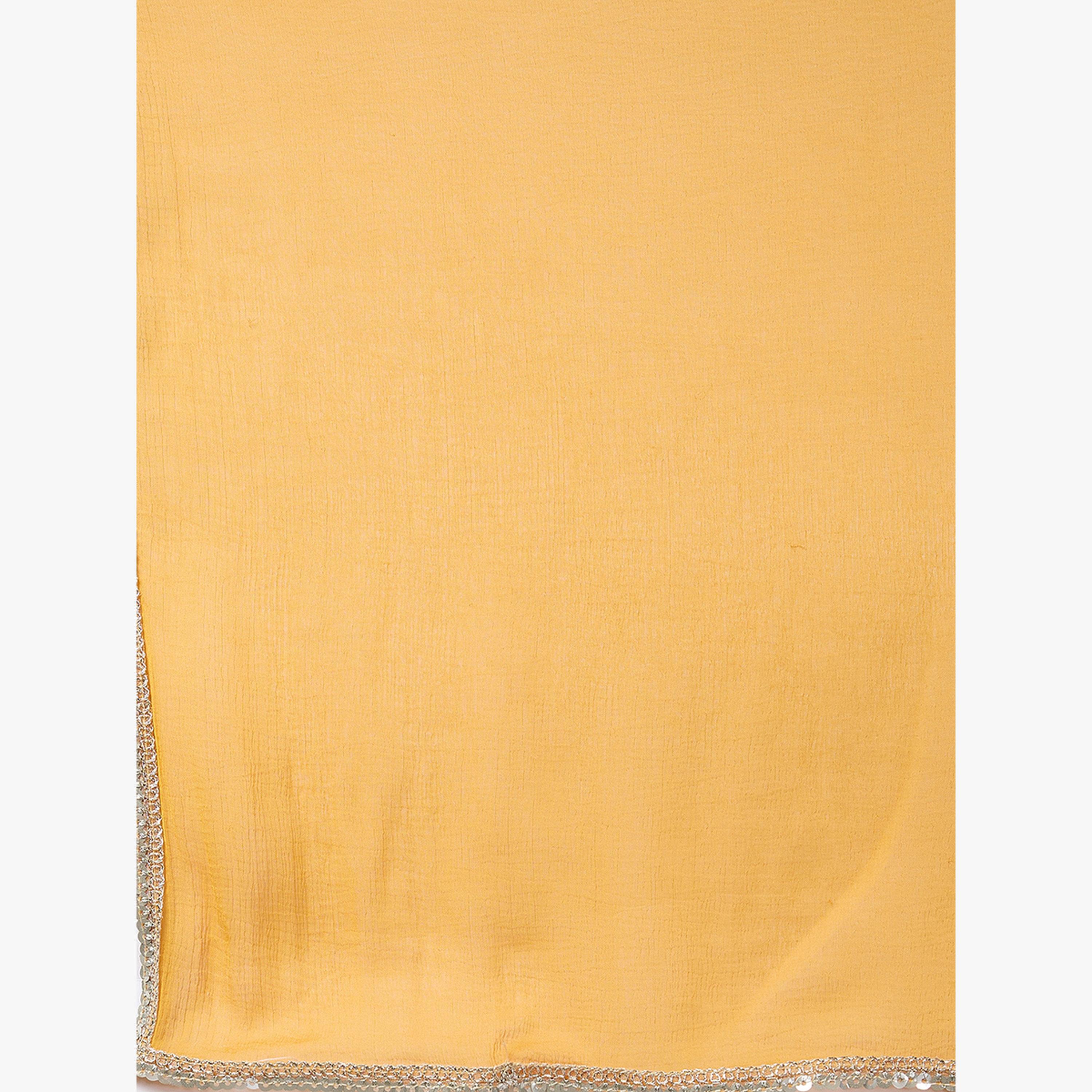 طقم كورتا احتفالية بحافة واسعة مطوية مزينة بتطريز مرايا وشيلة مزينة بالترتر-women-clothing-ethnicwear-kurtasets-image-6