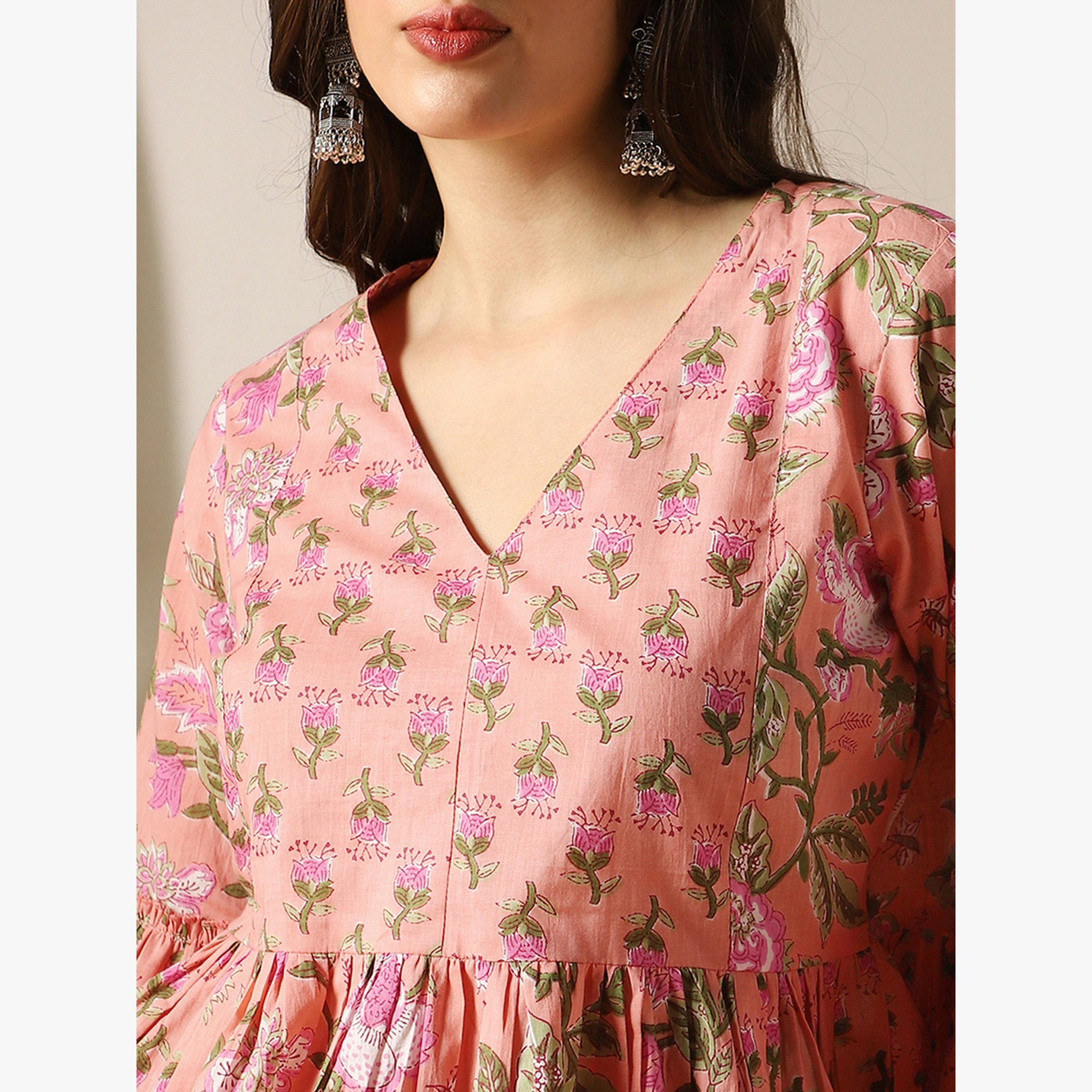 تونيك بيبلوم بطبعة زهور وأكمام جرس-women-clothing-shirtsandblouses-blouses-image-4