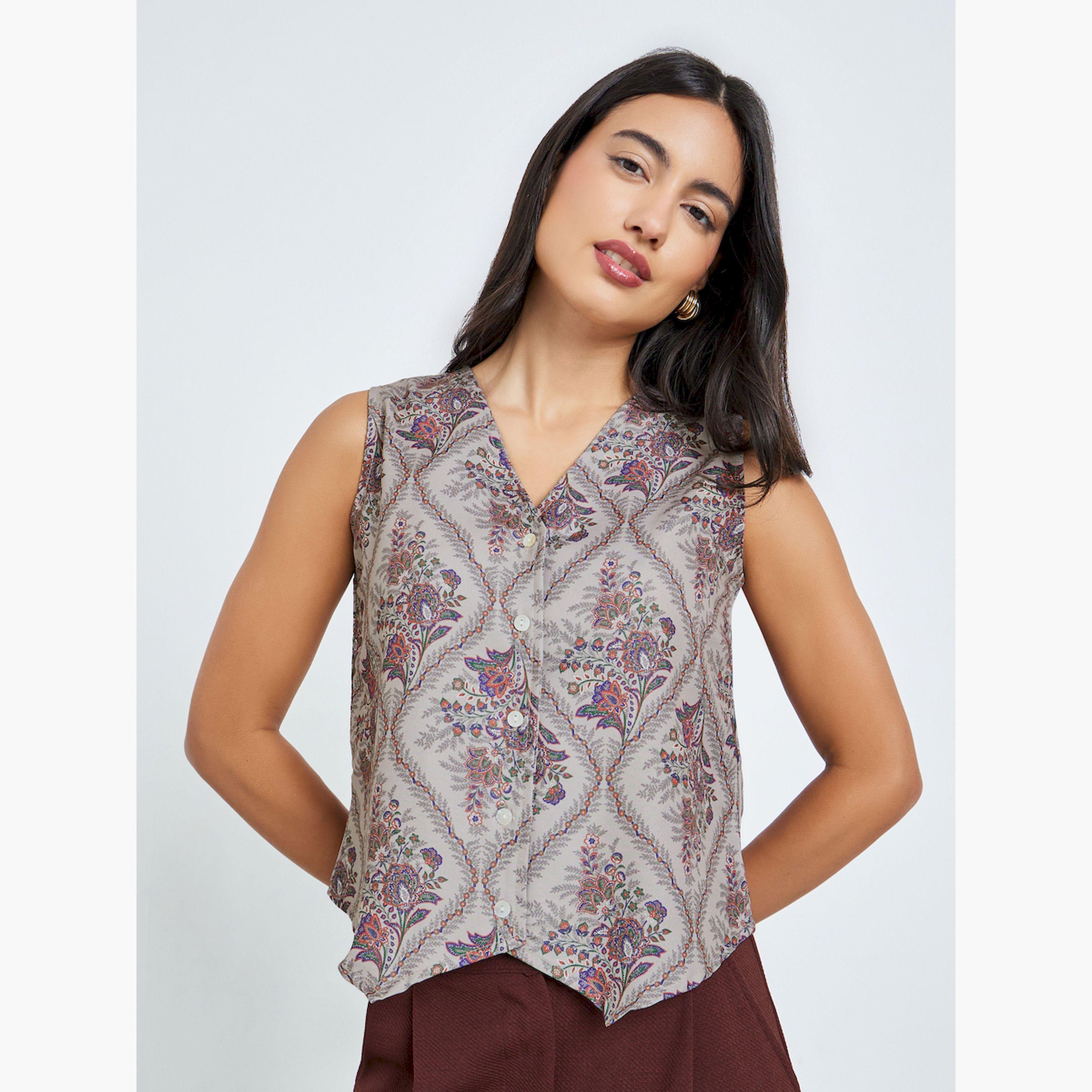 سديري بدون أكمام بطبعة زهور-women-clothing-shirtsandblouses-blouses-image-1