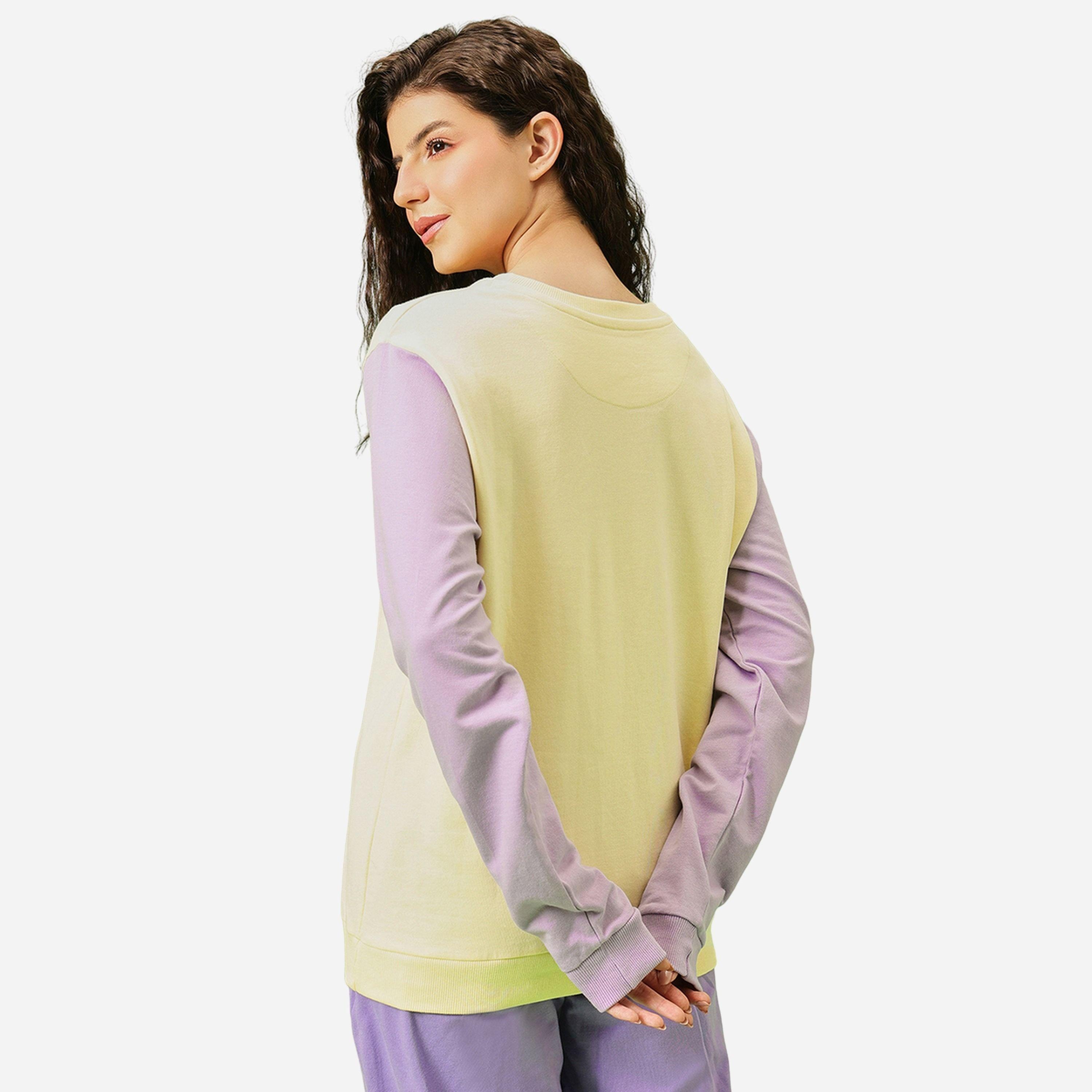 Clovia Lola Bunny Light Yellow Cotton Sweatshirt-women-winterwear-hoodiesandsweatshirts-sweatshirts-image-5