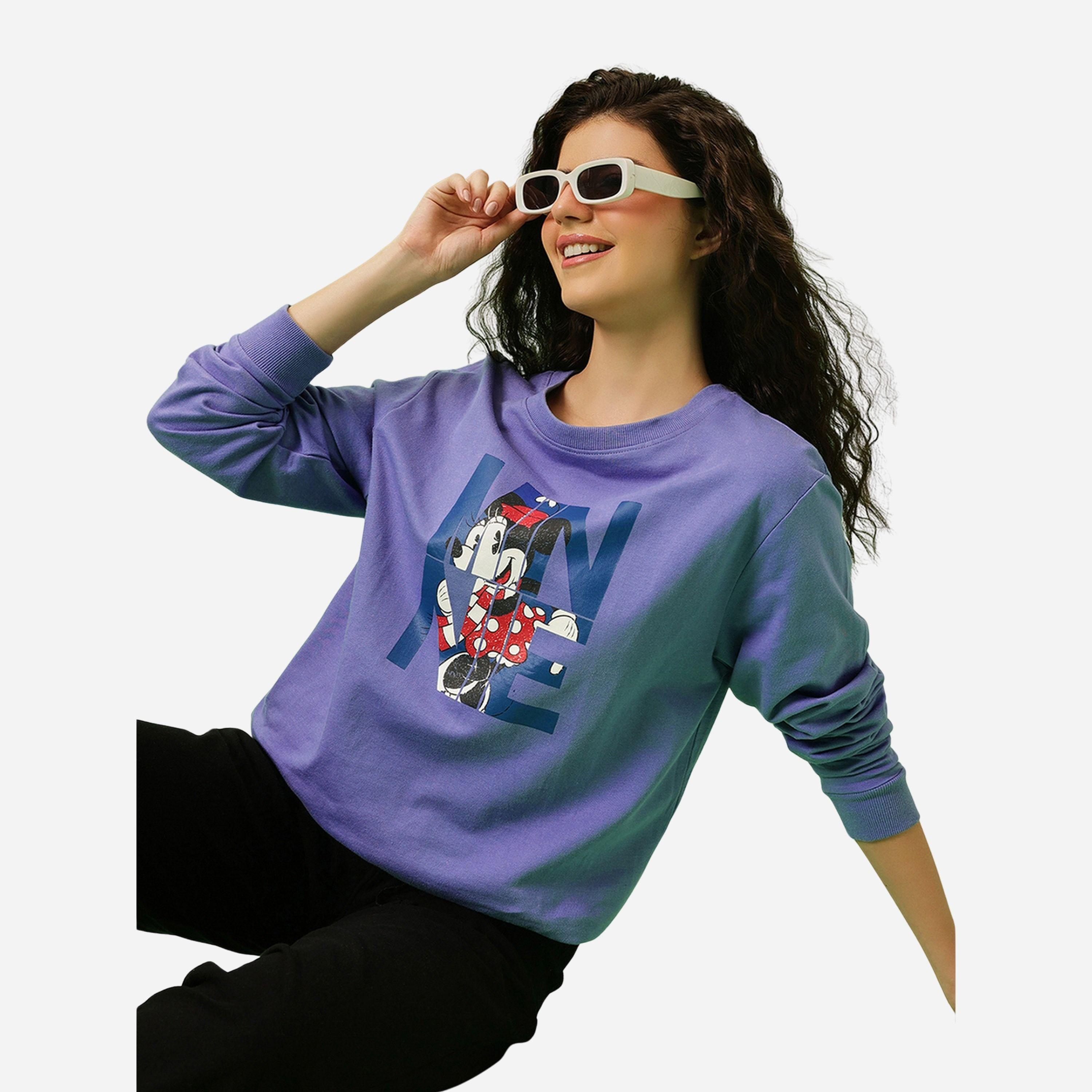 Clovia Blue Minnie Mouse Print Sweatshirt-women-winterwear-hoodiesandsweatshirts-sweatshirts-image-4