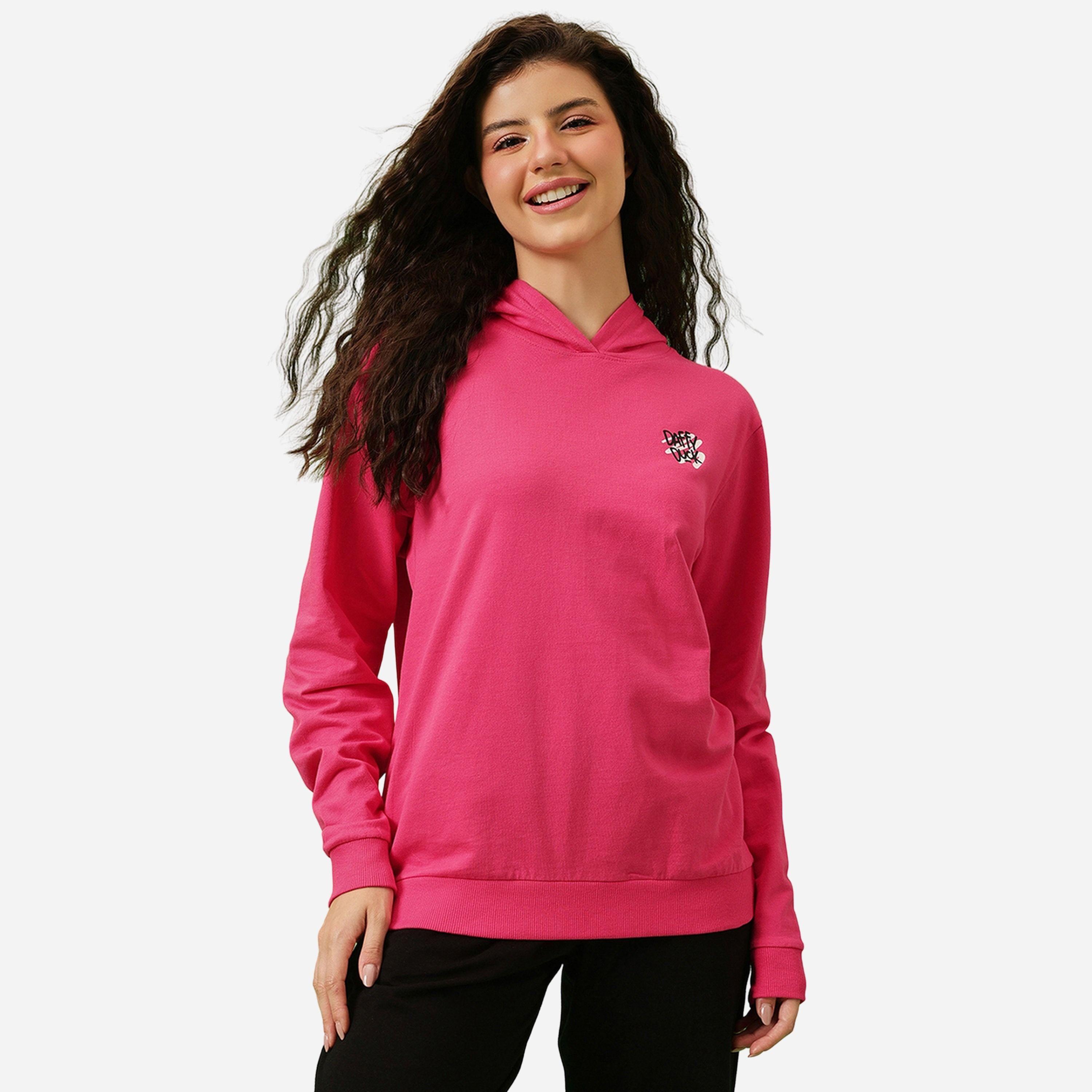 Clovia Pink Graphic Print Regular Fit Hoodie-women-winterwear-hoodiesandsweatshirts-hoodies-image-1