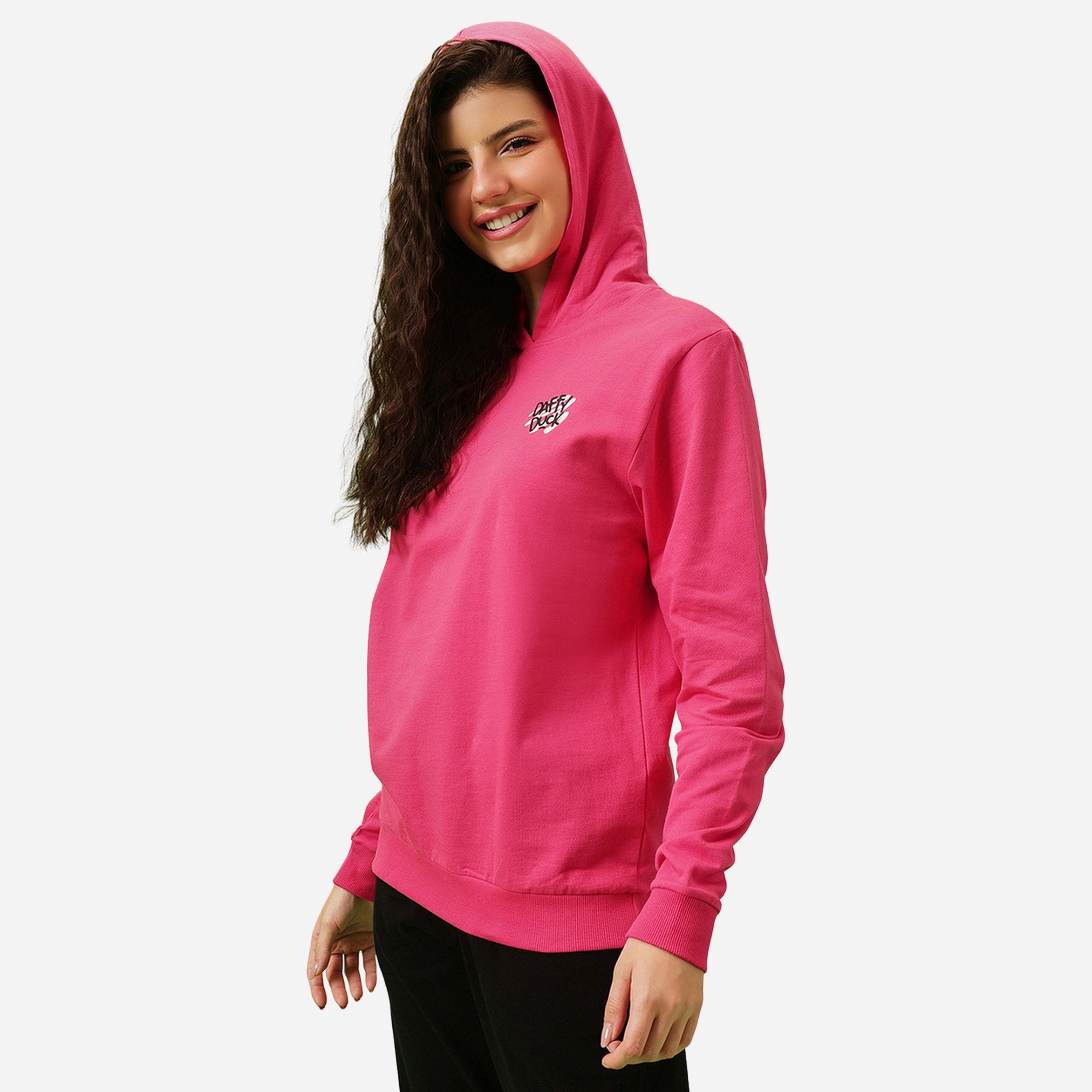 Clovia Pink Graphic Print Regular Fit Hoodie-women-winterwear-hoodiesandsweatshirts-hoodies-image-4