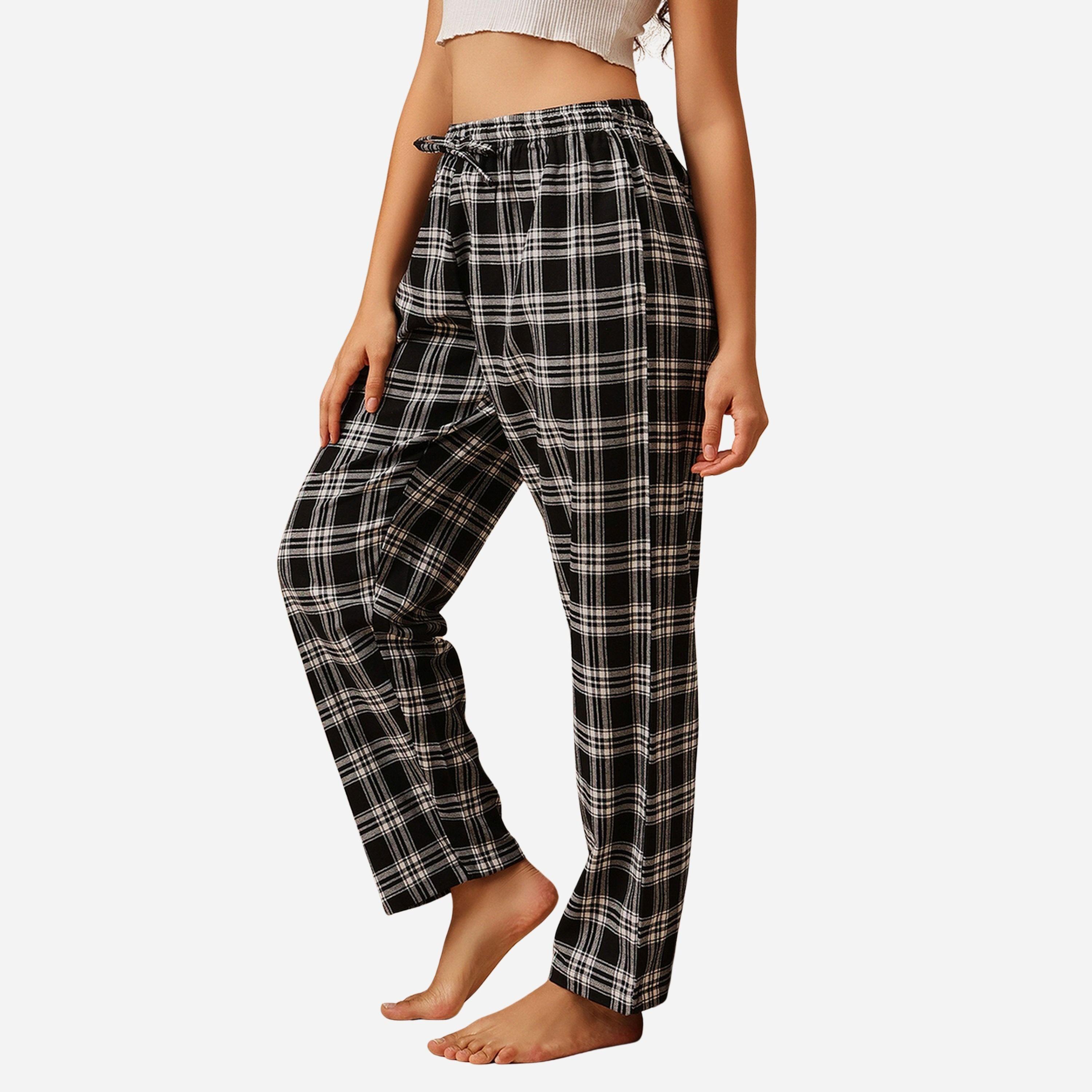 Clovia Women Plaid Checkered Pyjama Bottoms-women-clothing-nightwear-pyjamas-bottoms-image-3