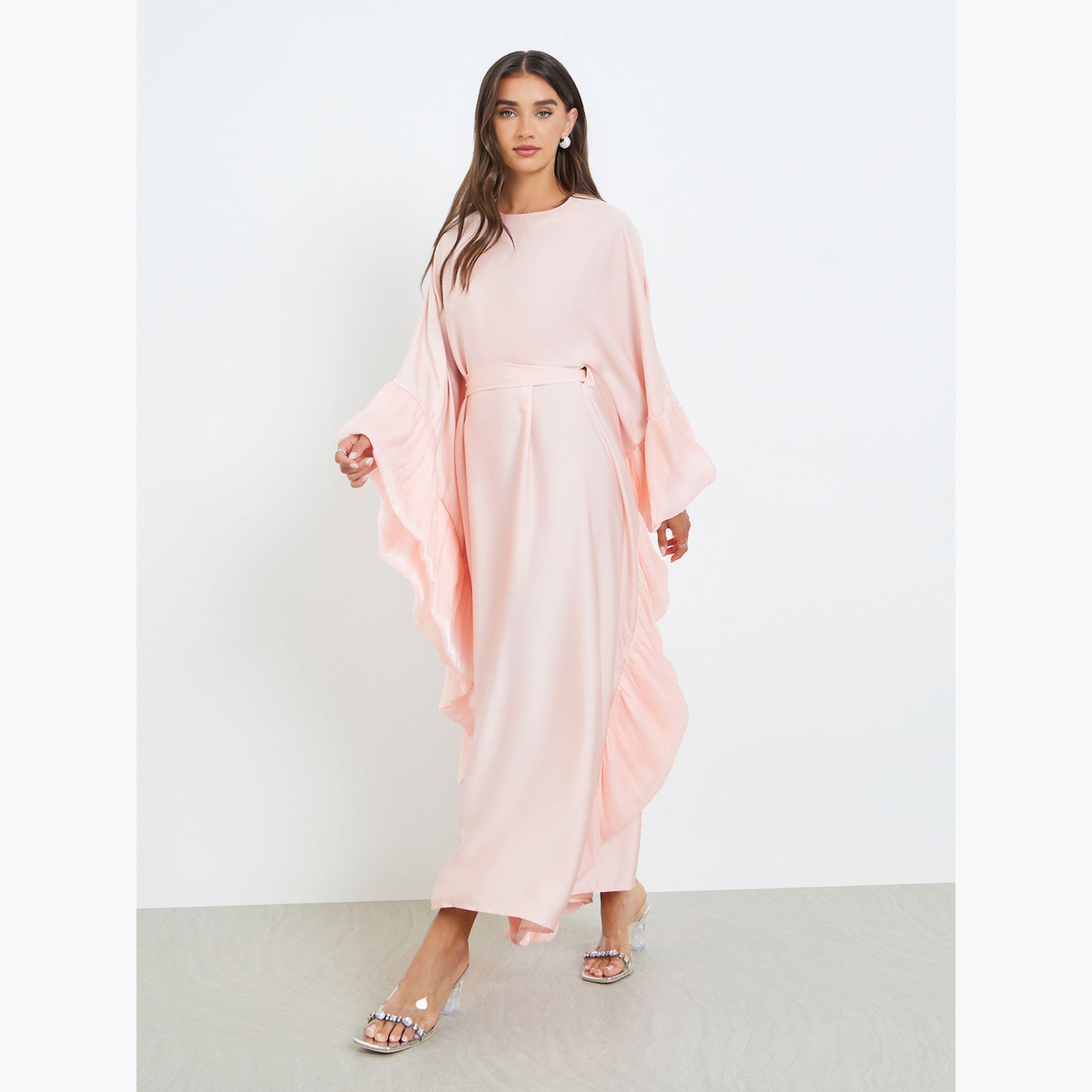 فستان قفطان ماكسي بأكمام طويلة-women-clothing-dresses-image-1