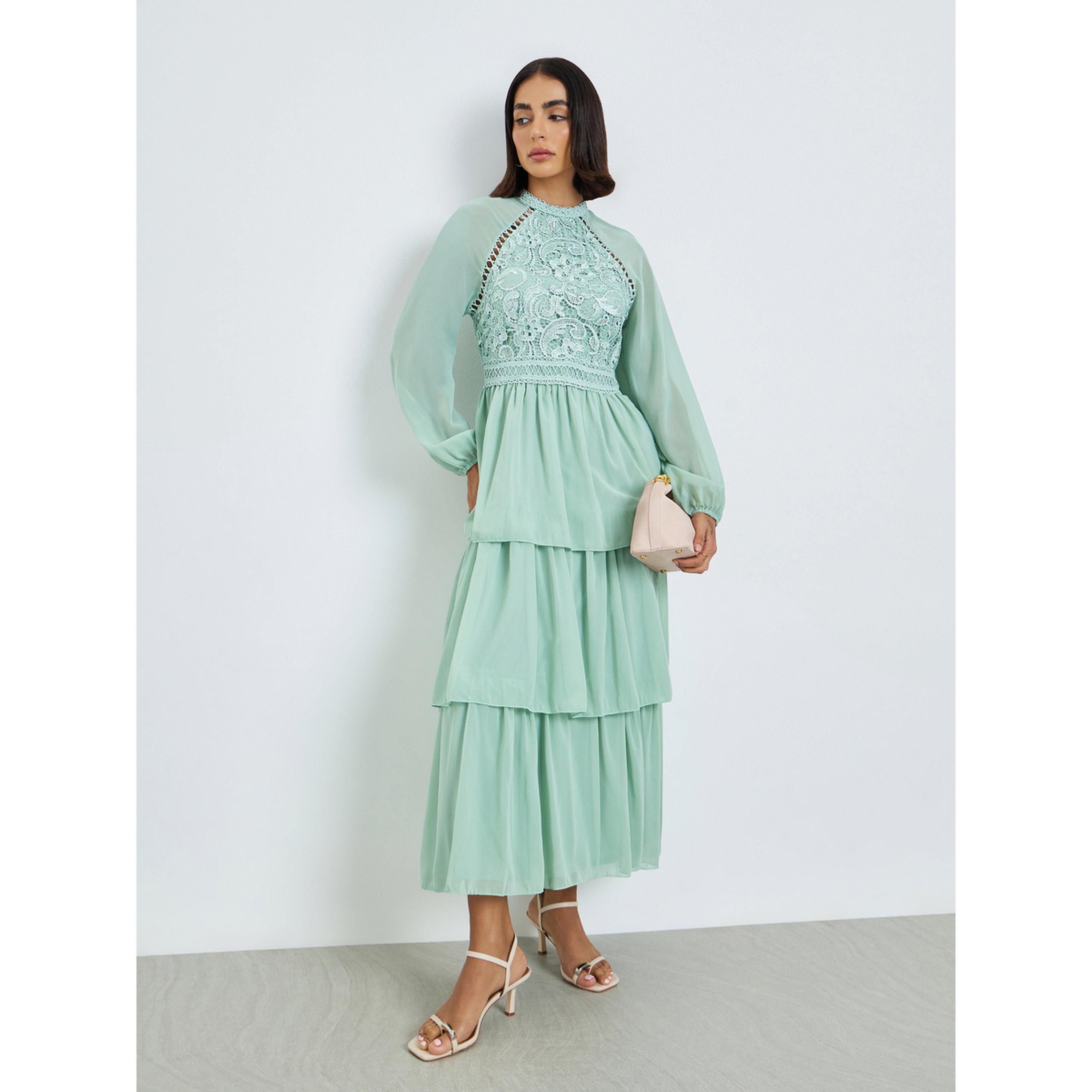 فستان طويل بطبقات من الدانتيل-women-clothing-dresses-image-1