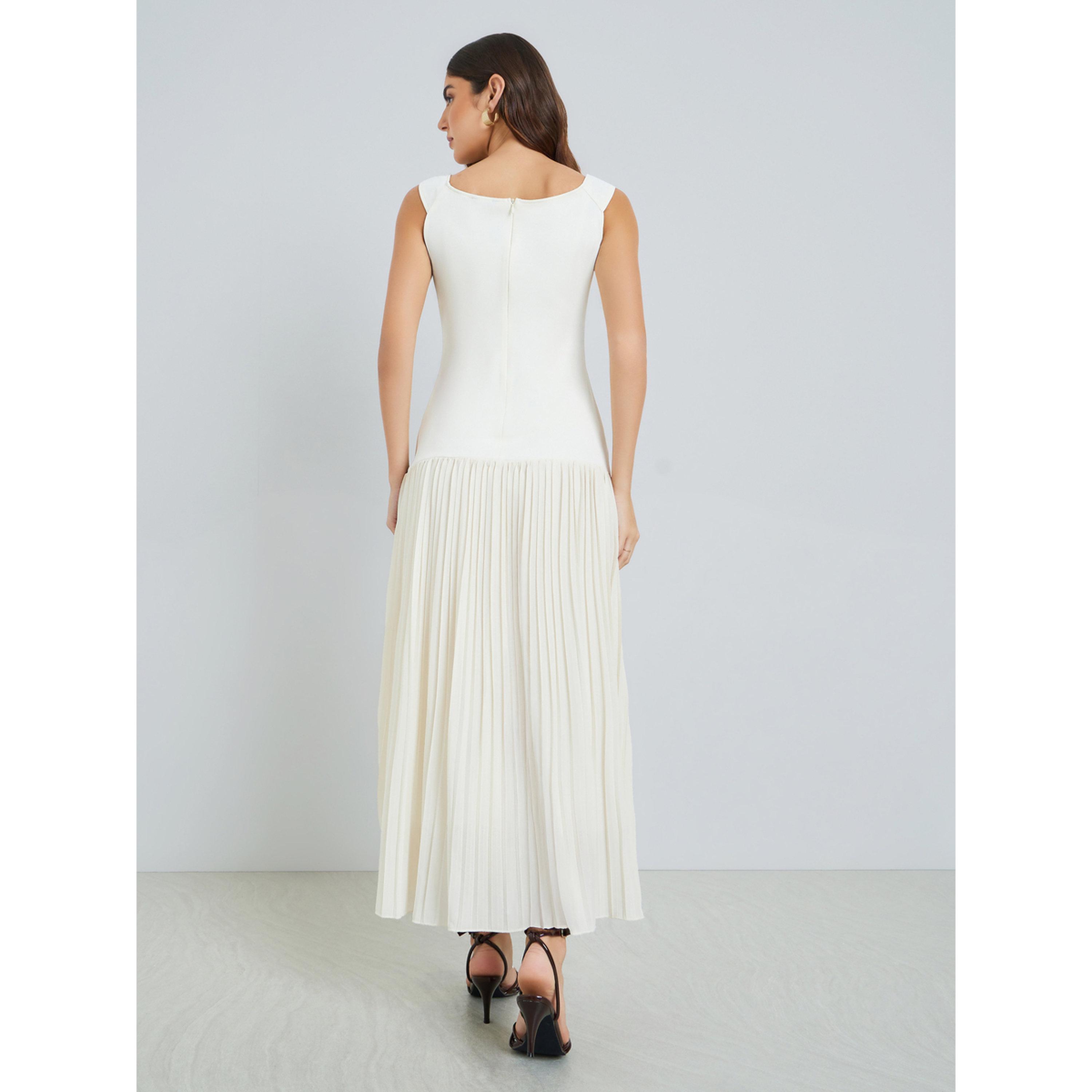 فستان طويل بحافة واسعة وكسرات-women-clothing-dresses-image-3