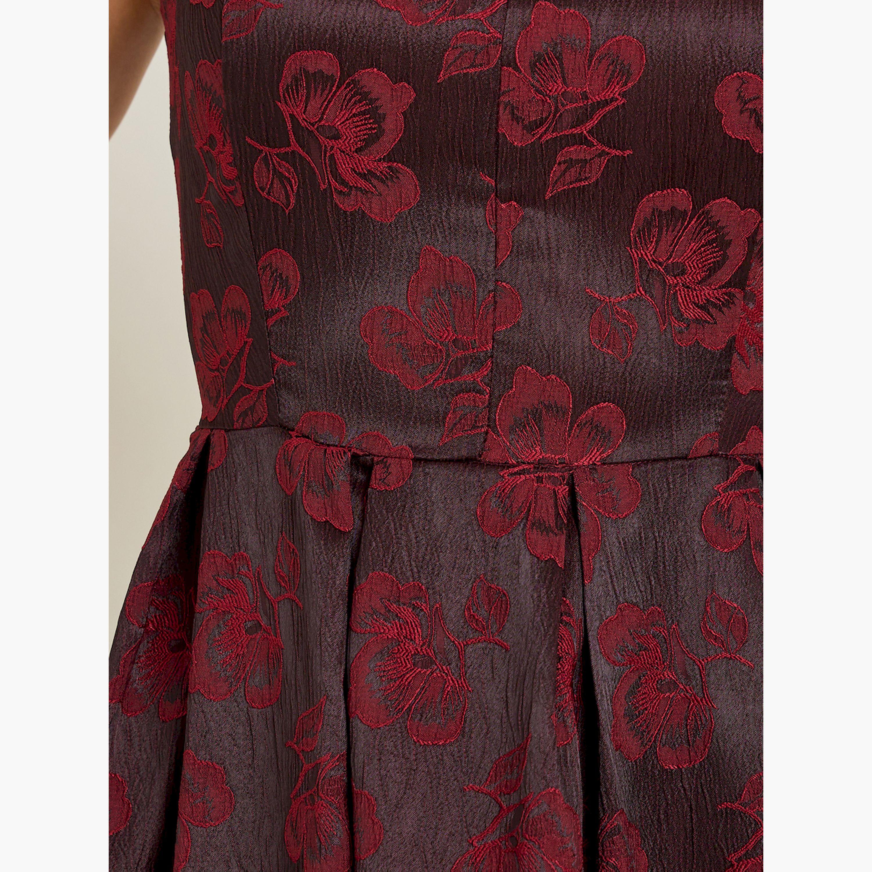 Styli Red Floral Sleeveless Pleated Maxi Dress-women-clothing-dresses-image-5