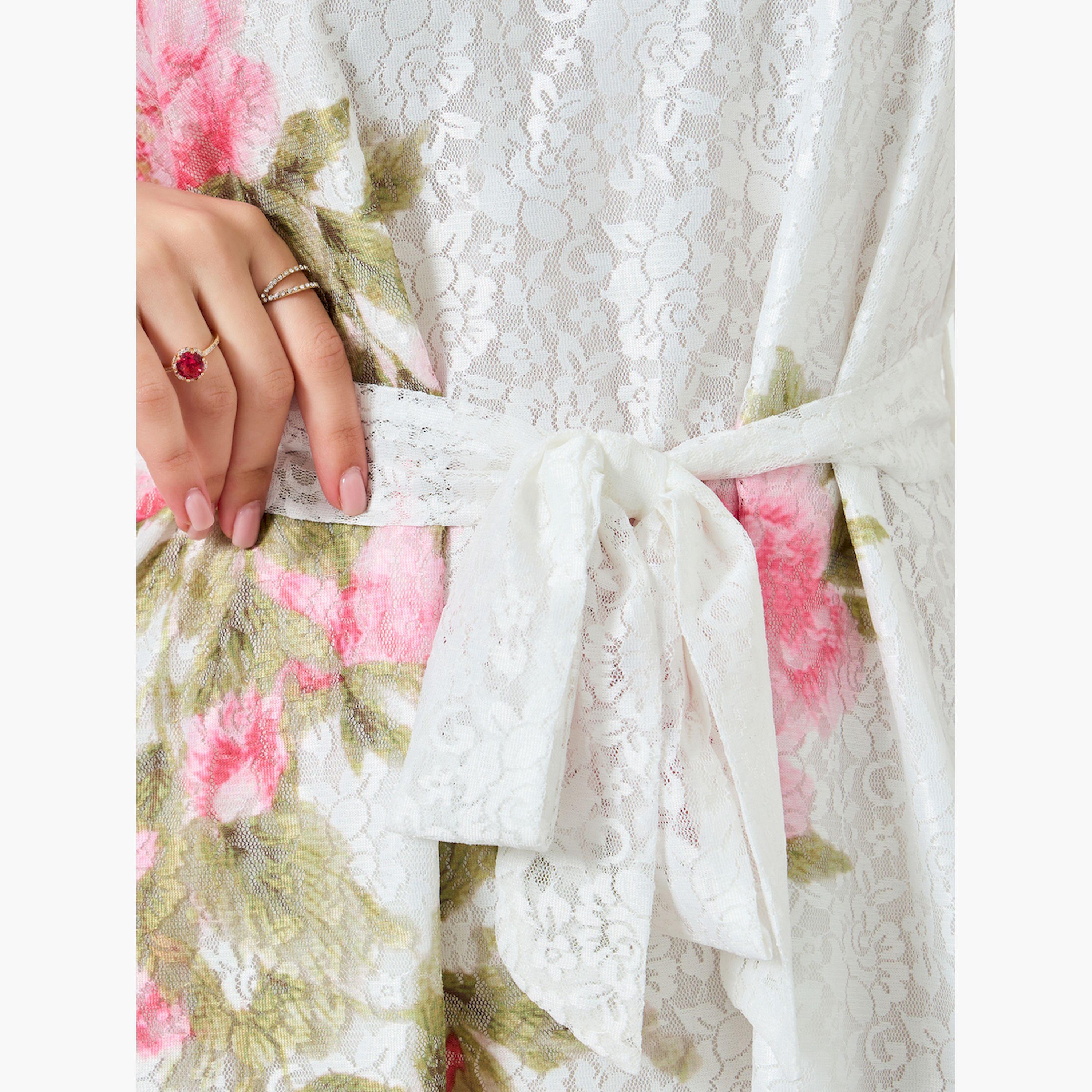 Styli White Floral Print Sleeveless Midi Dress-women-clothing-dresses-image-5