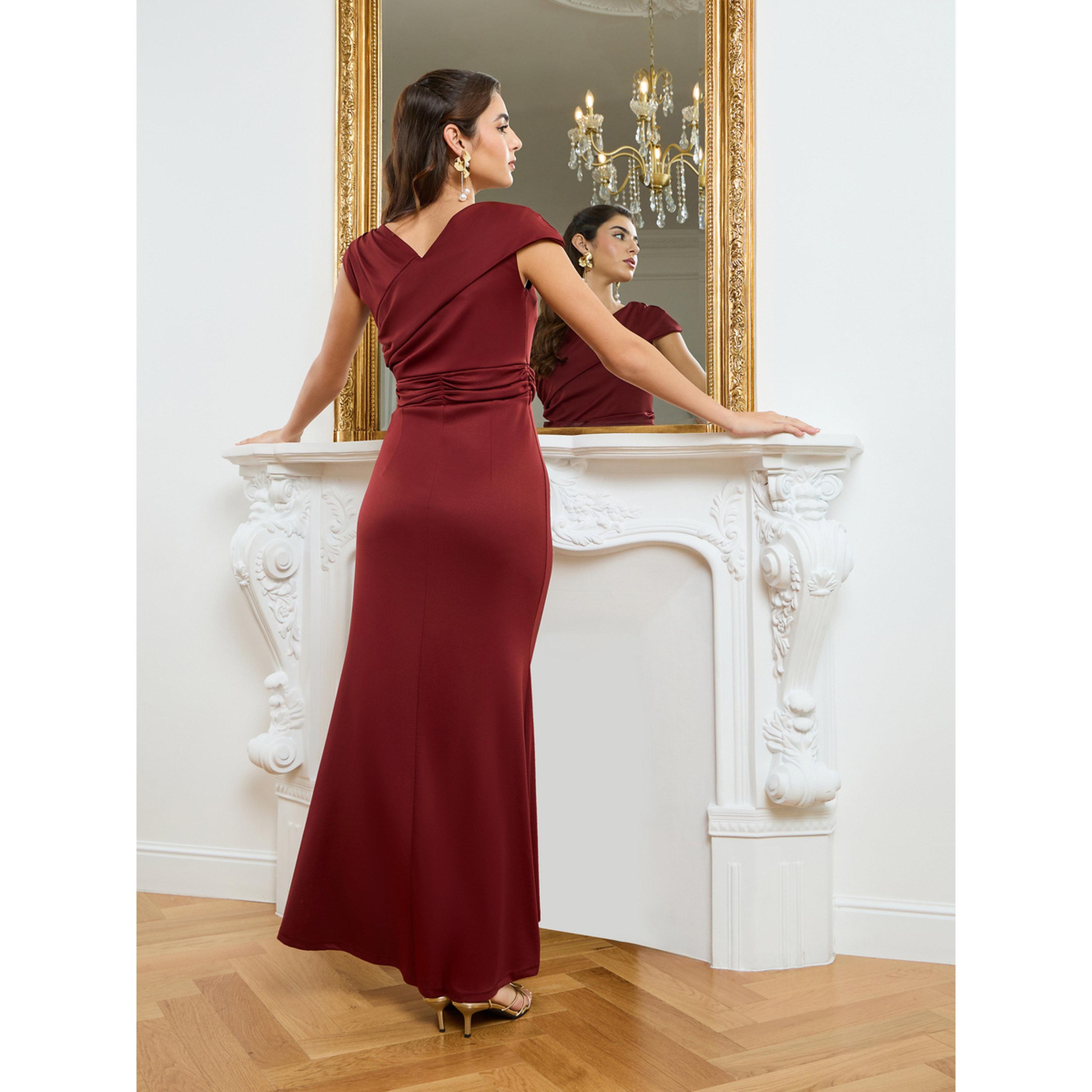 Styli Women Coffee Brown Sleeveless Maxi Dress-women-clothing-dresses-image-4