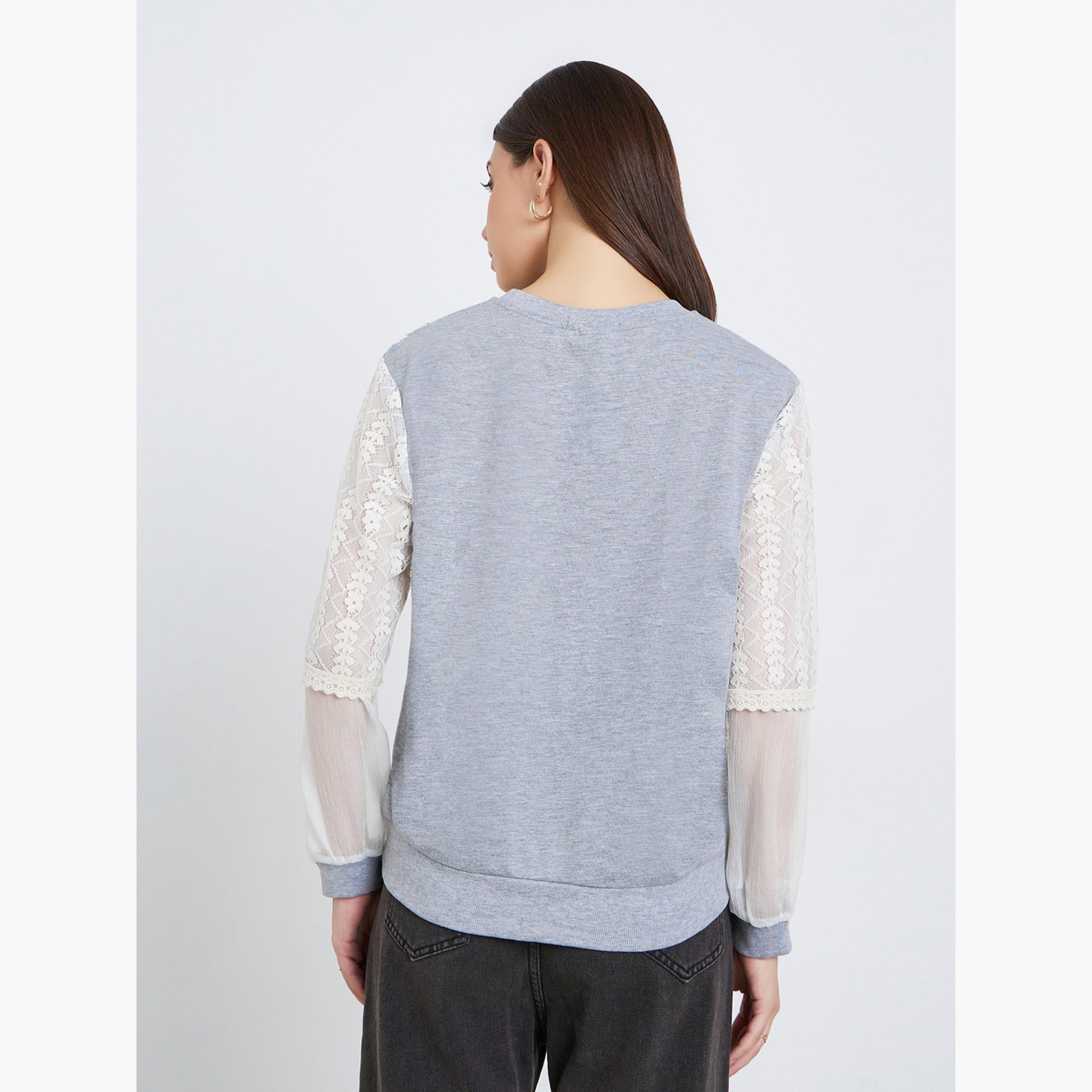 بلوزة بأكمام طويلة وألواح دانتيل-women-clothing-shirtsandblouses-blouses-image-5