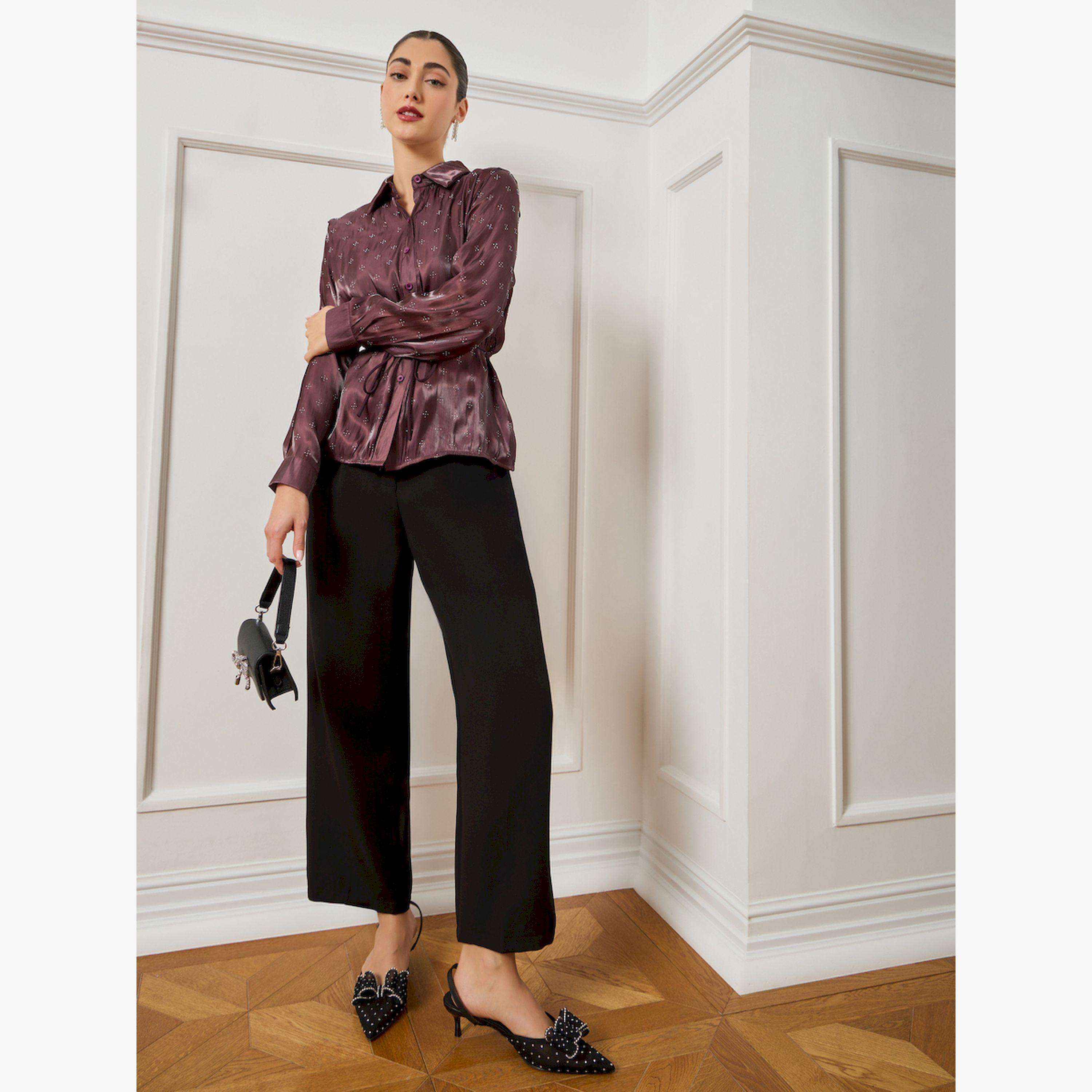 بلوزة برباط خصر-women-clothing-shirtsandblouses-blouses-image-2