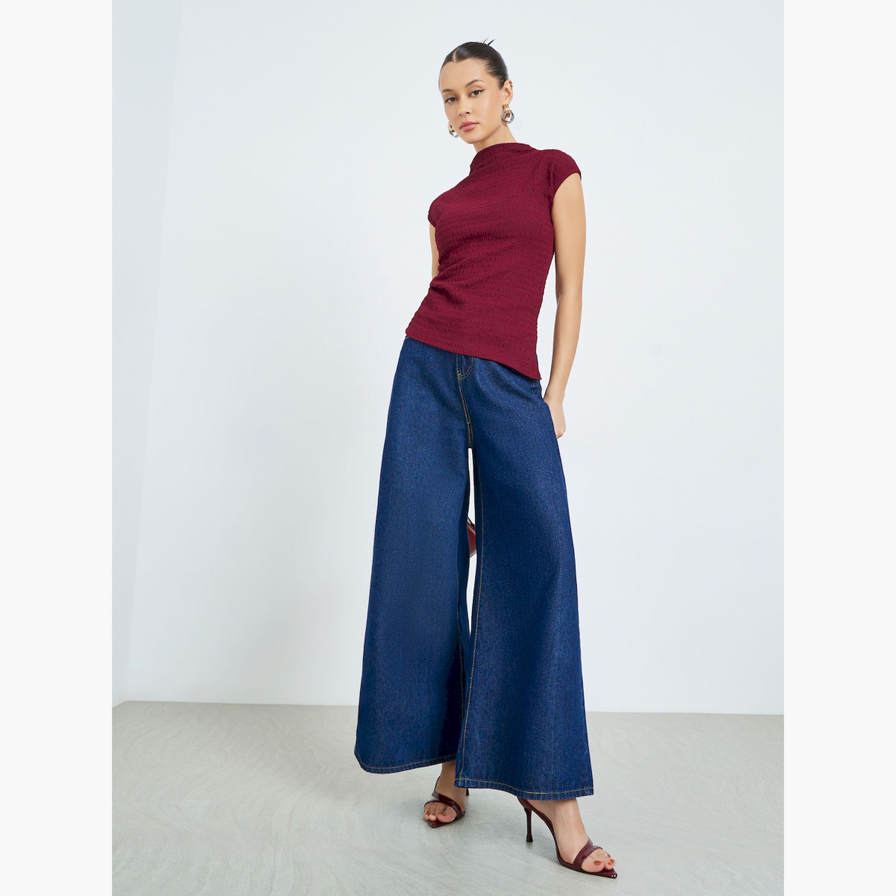 بلوزة بلا أكمام بنسيج محبوك-women-clothing-shirtsandblouses-blouses-image-2