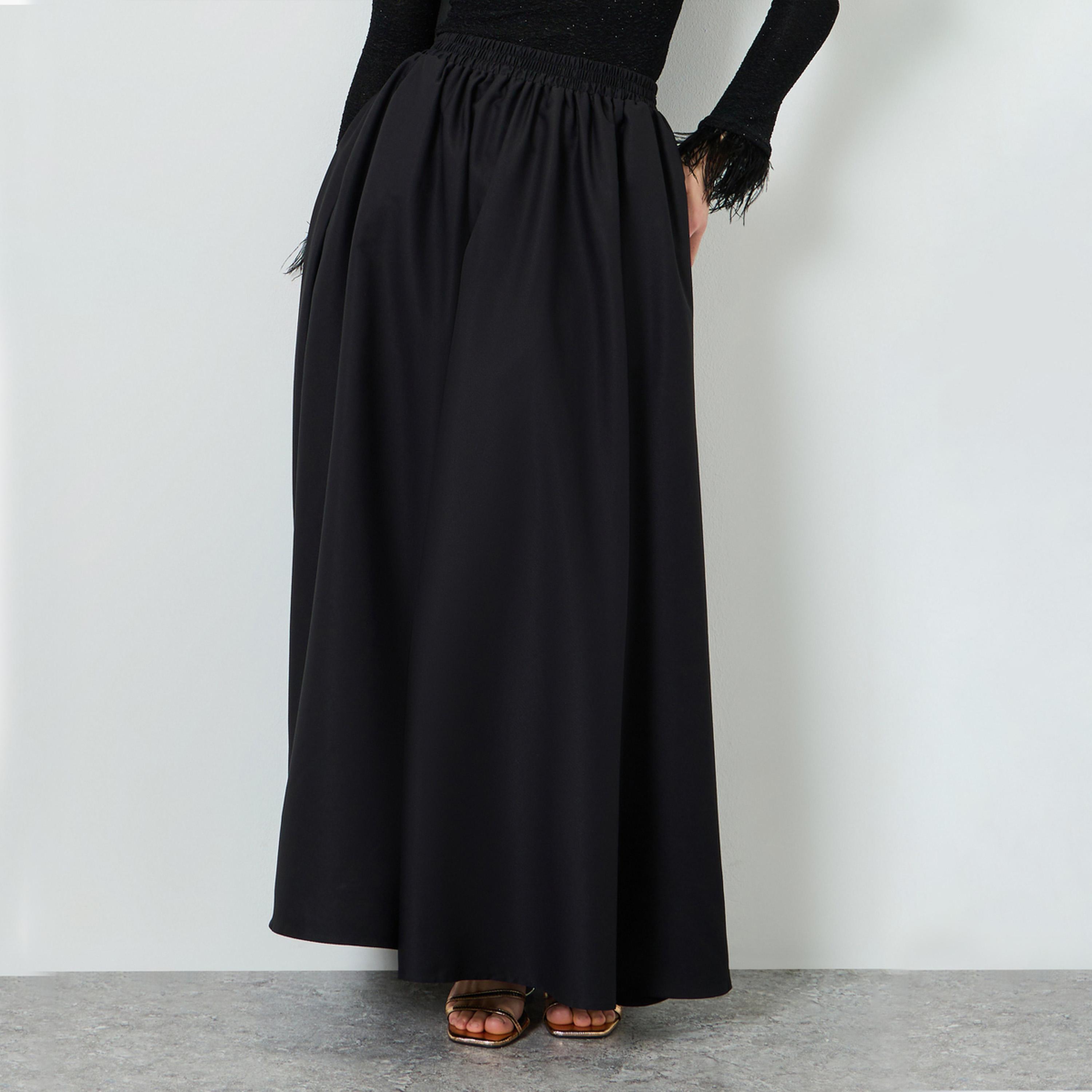 تنورة طويلة بحافة واسعة-women-clothing-bottoms-skirts-image-1