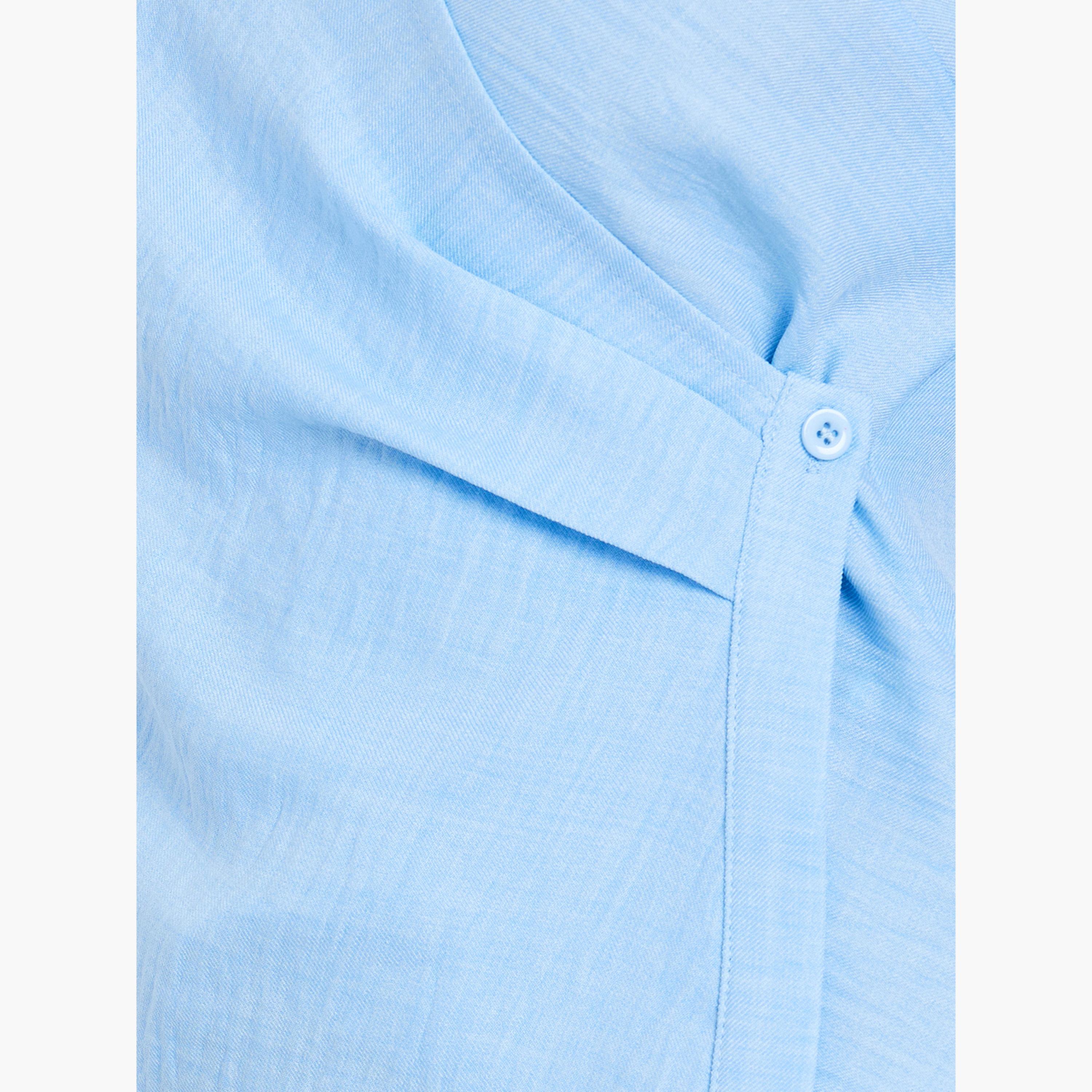 بلوزة بأكمام طويلة بنمط لف-women-clothing-shirtsandblouses-blouses-image-3