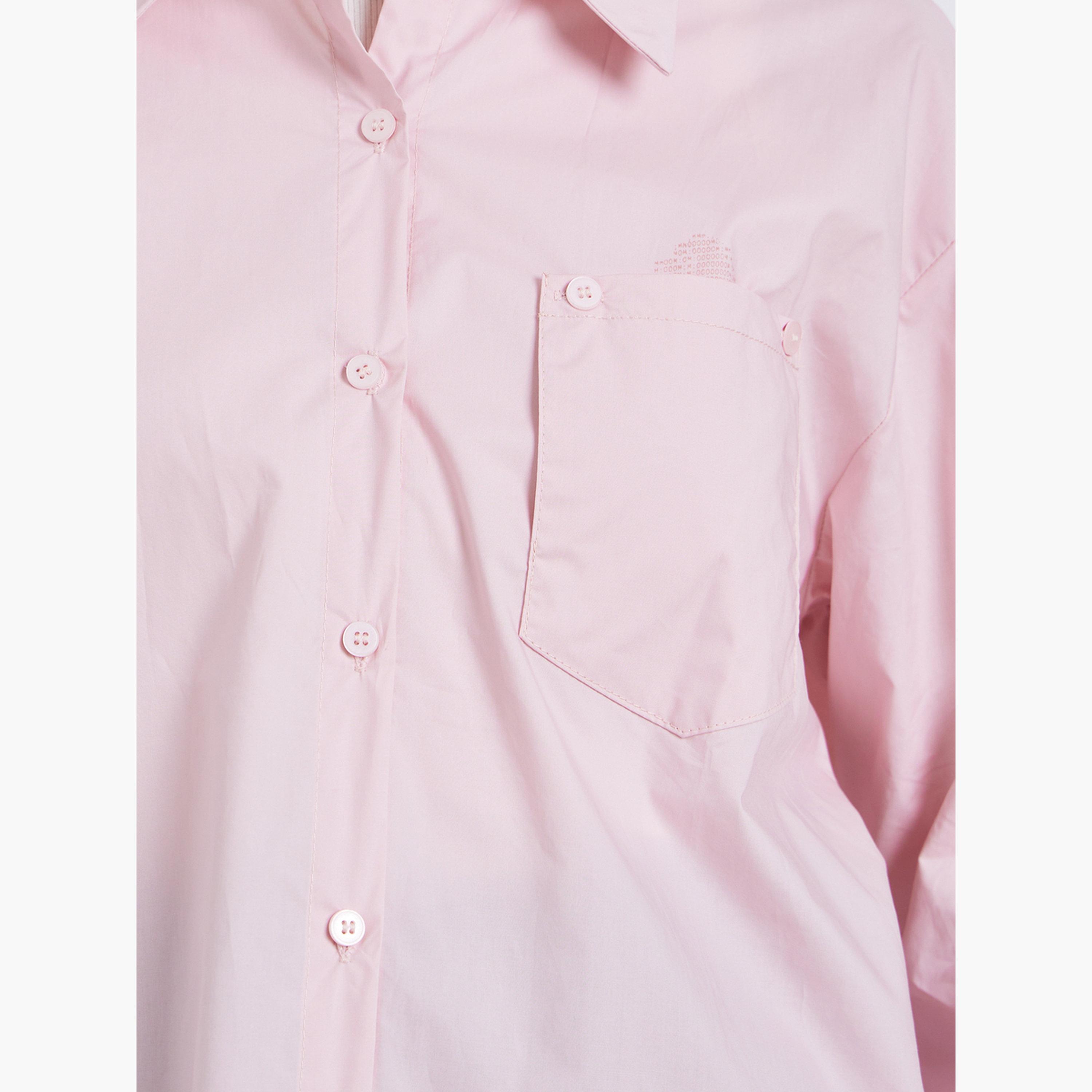 Styli Women Pink Oversized Shirt-women-clothing-shirtsandblouses-shirts-image-4