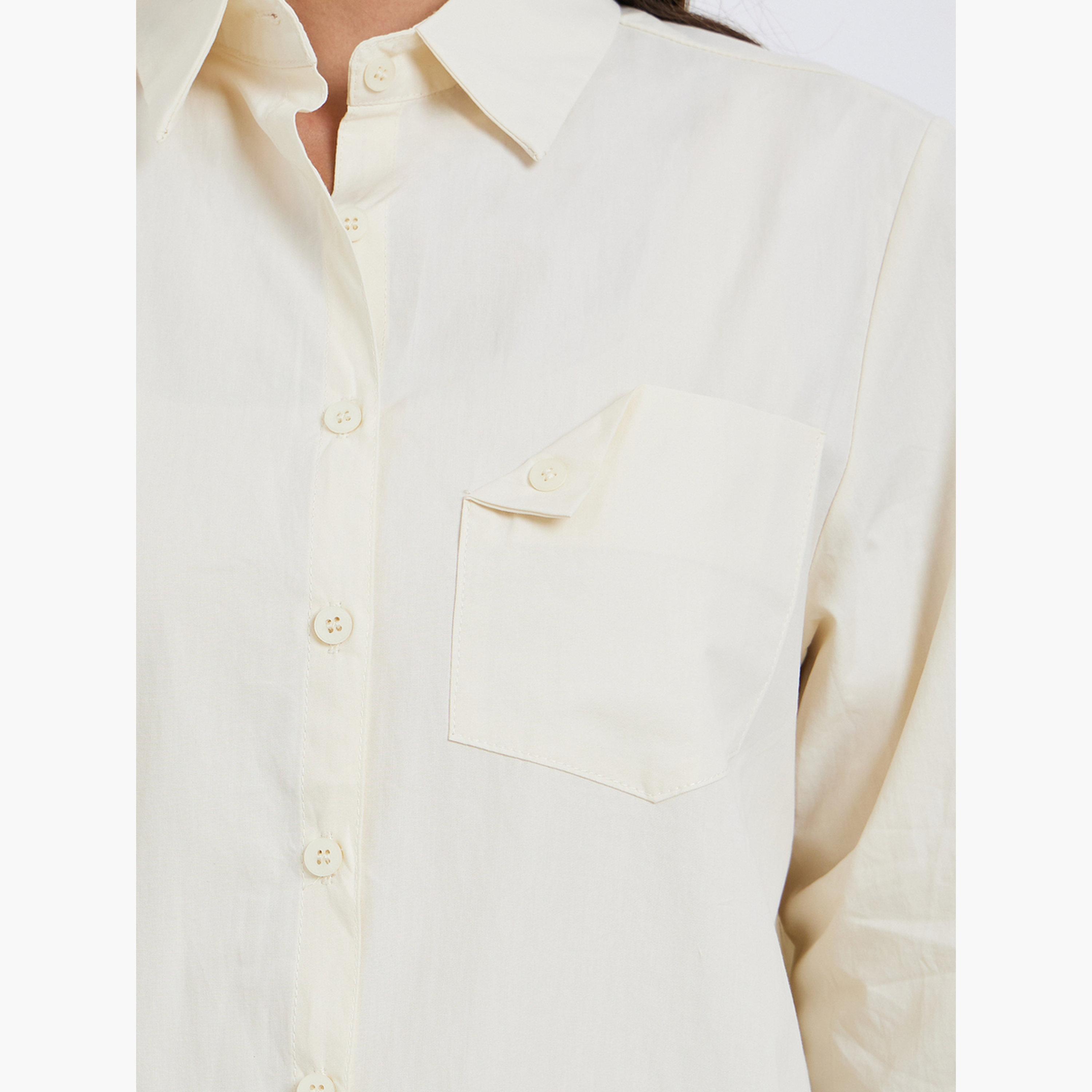 بلوزة بقصة واسعة بأكمام طويلة-women-clothing-shirtsandblouses-shirts-image-4