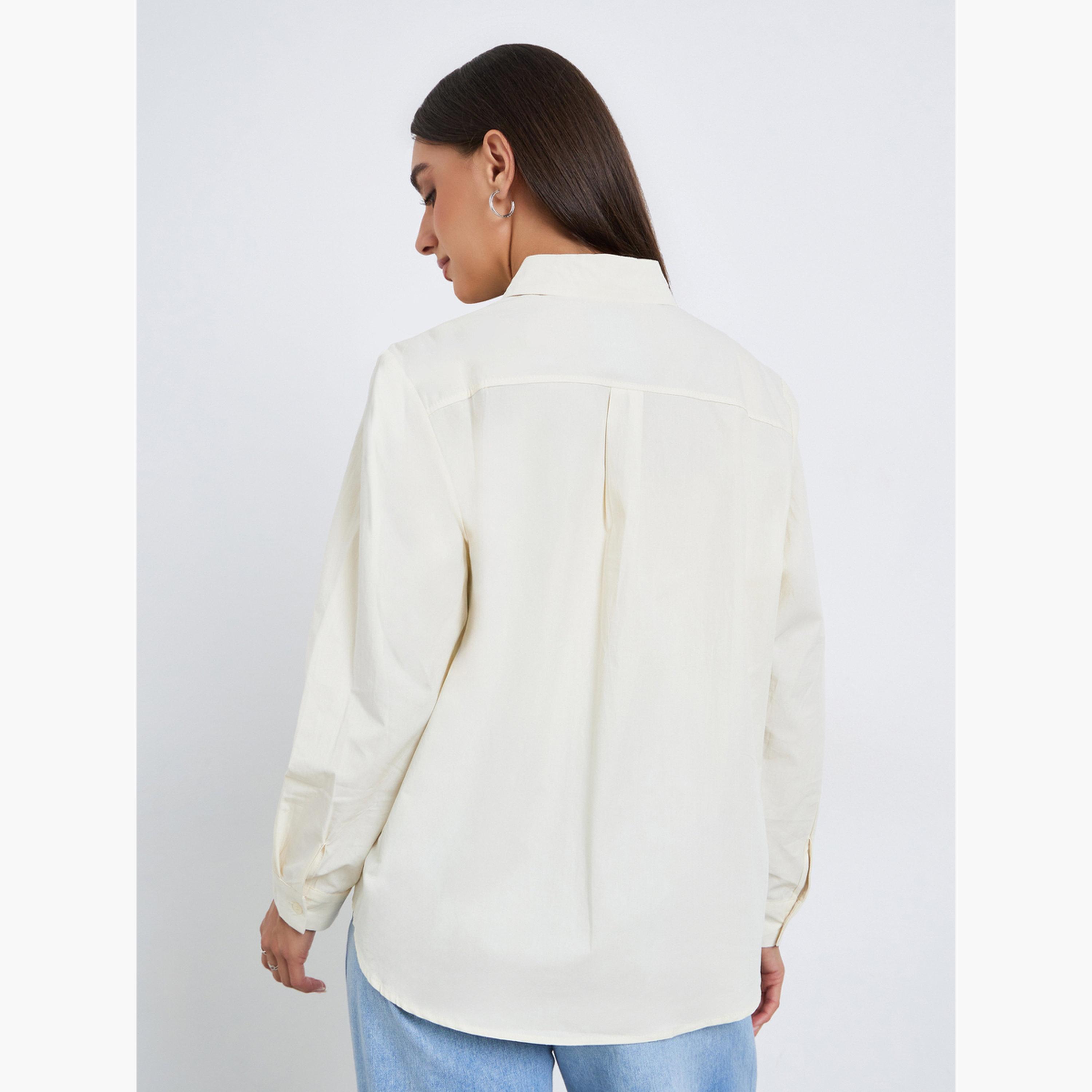بلوزة بقصة واسعة بأكمام طويلة-women-clothing-shirtsandblouses-shirts-image-5