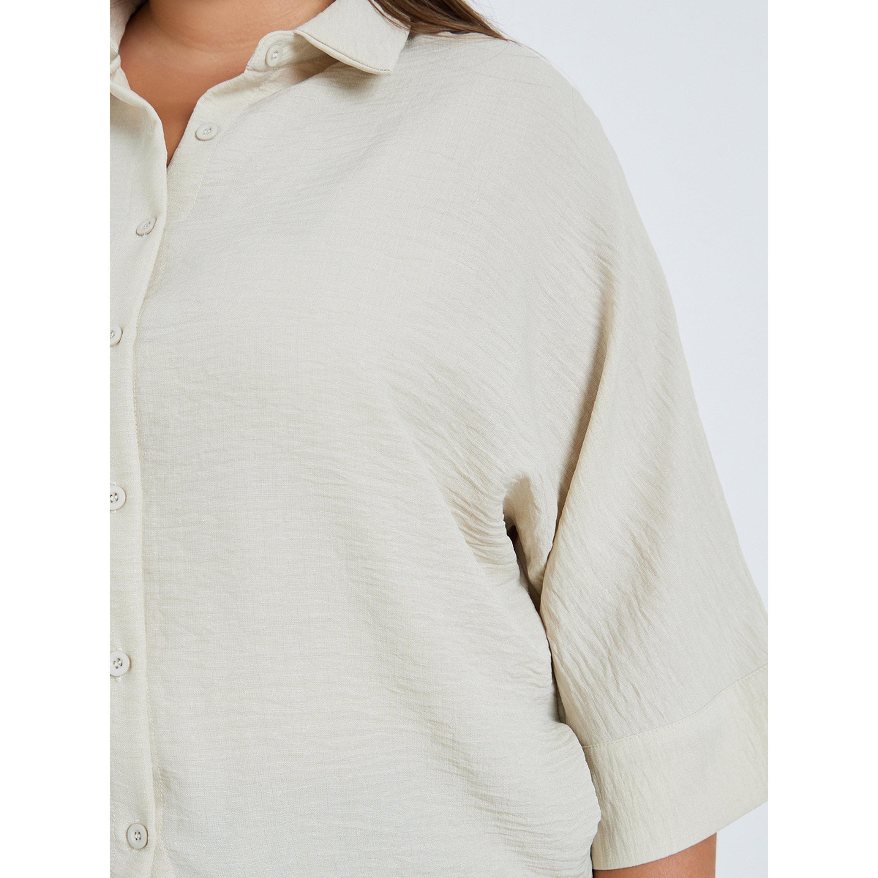 بلوزة بياقة ومقاس كبير-women-clothing-shirtsandblouses-shirts-image-4