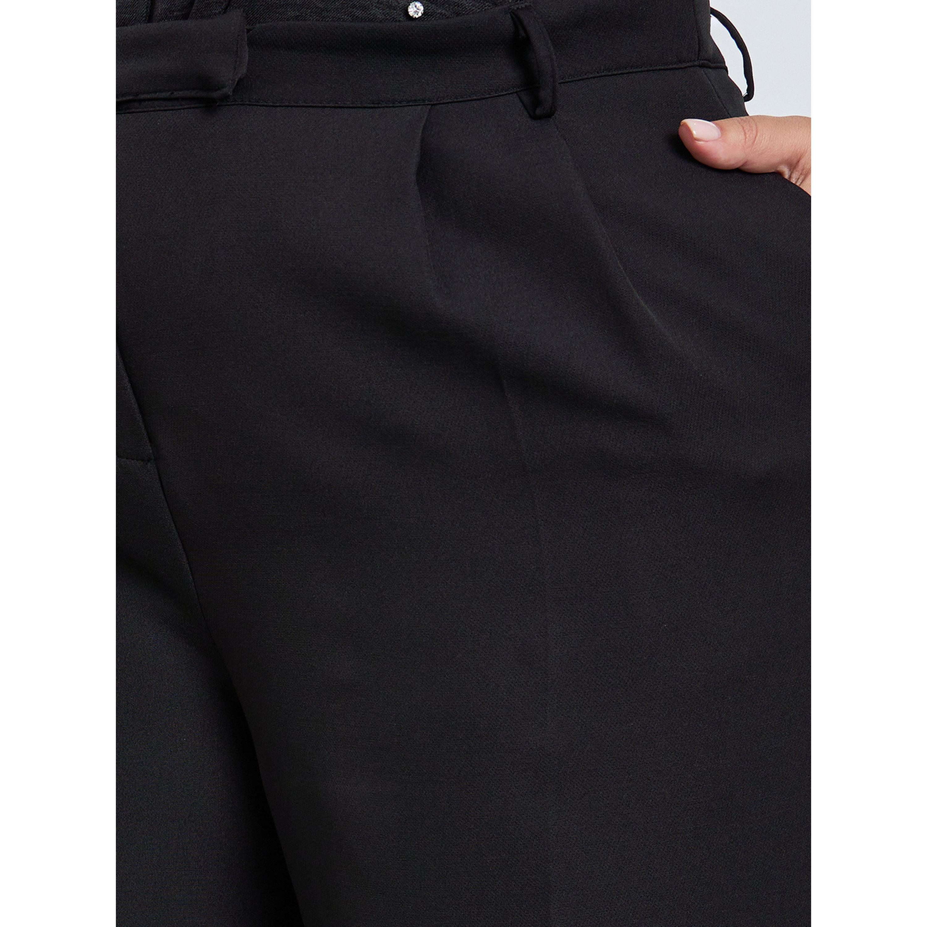 Styli Plus Size Women Black Wide Leg Trousers-women-clothing-bottoms-trousers-image-3