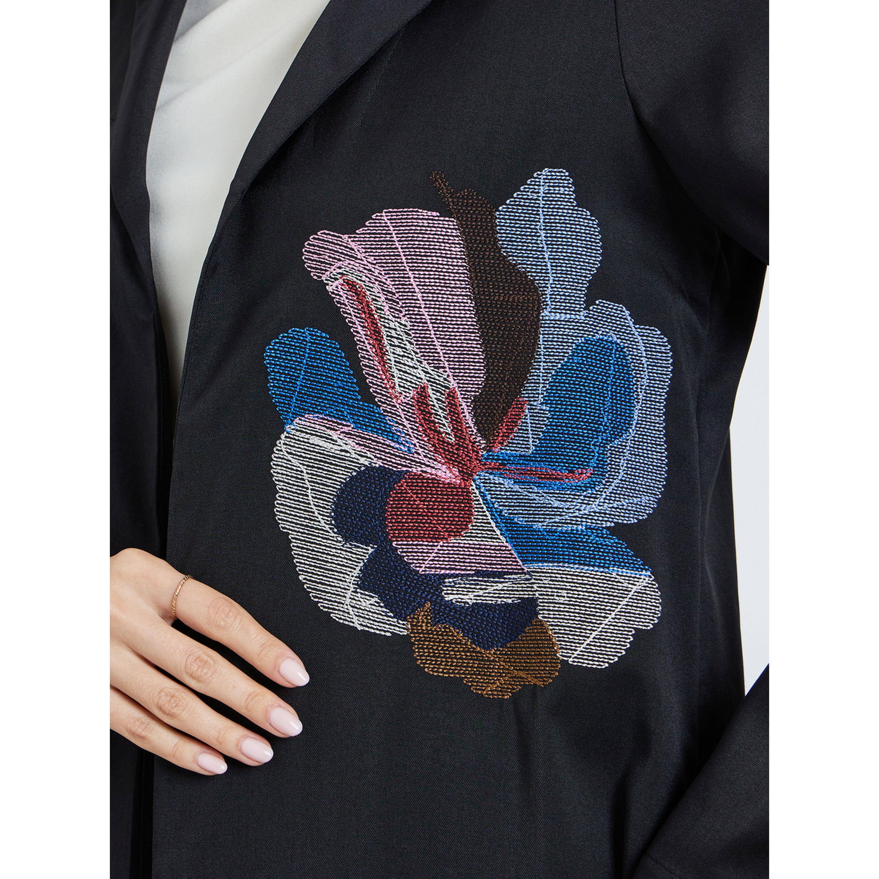 Styli Women Black Floral Embroidered Abaya-women-arabicclothing-abayas-image-4