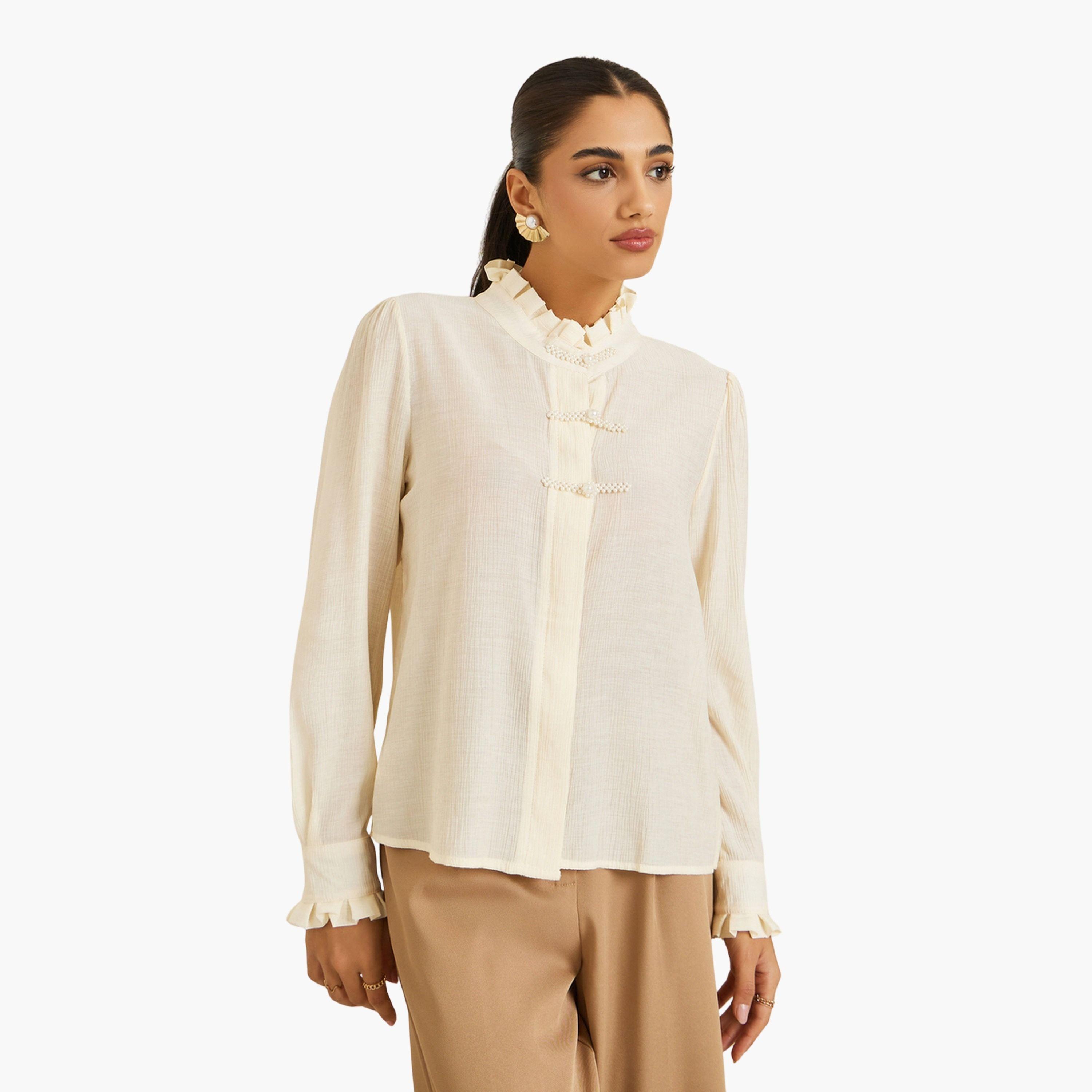 قميص بأكمام طويلة-women-clothing-shirtsandblouses-blouses-image-1