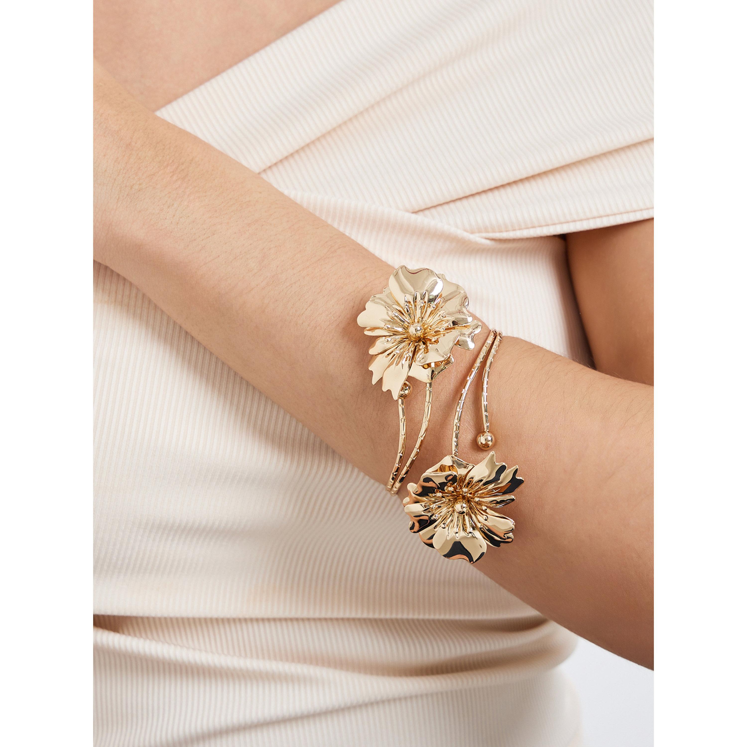 سوار كفة بزهور-women-watchesandjewellery-jewellery-banglesandbracelets-image-2