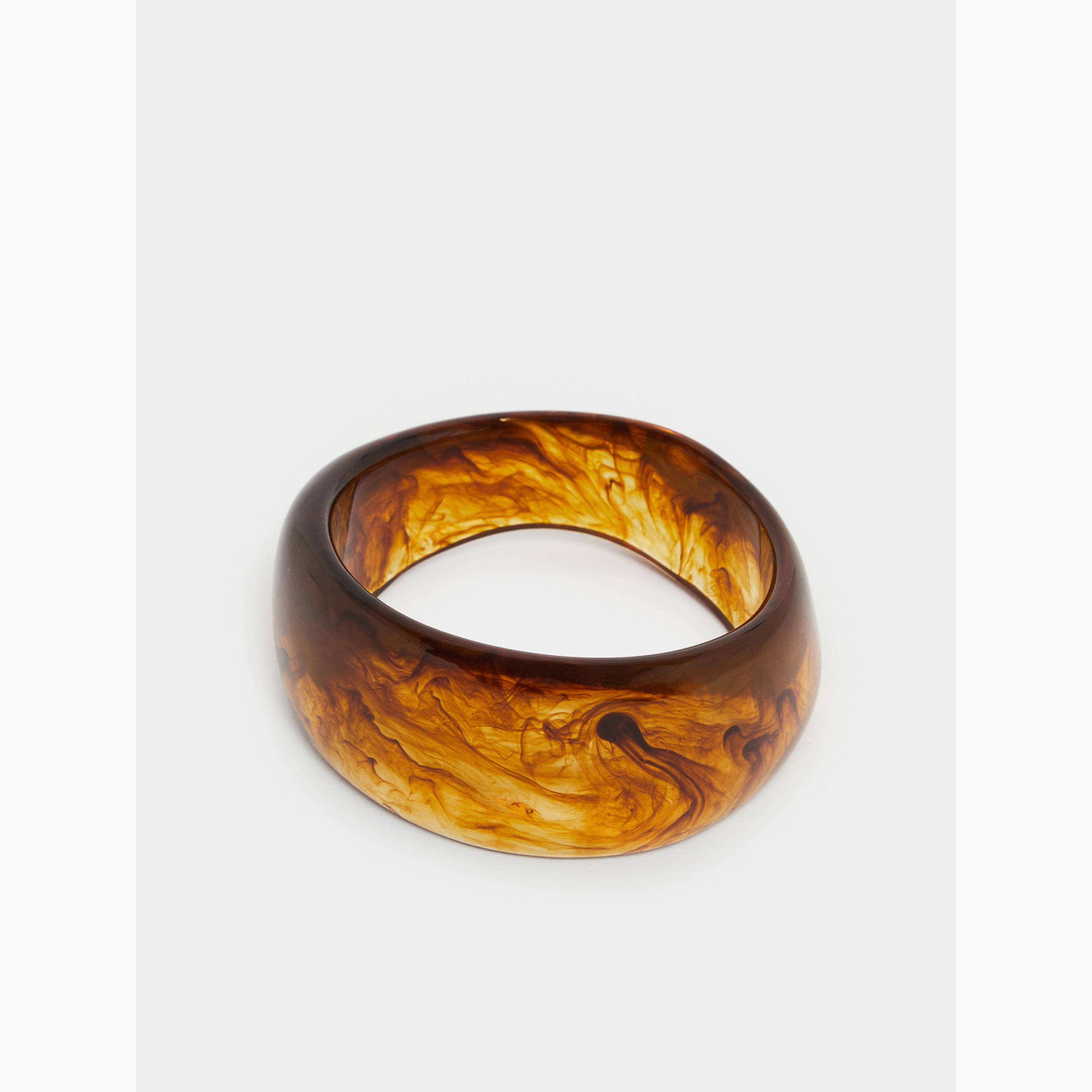 Styli Coffee Brown Resin Bangle Bracelet-women-watchesandjewellery-jewellery-banglesandbracelets-image-3