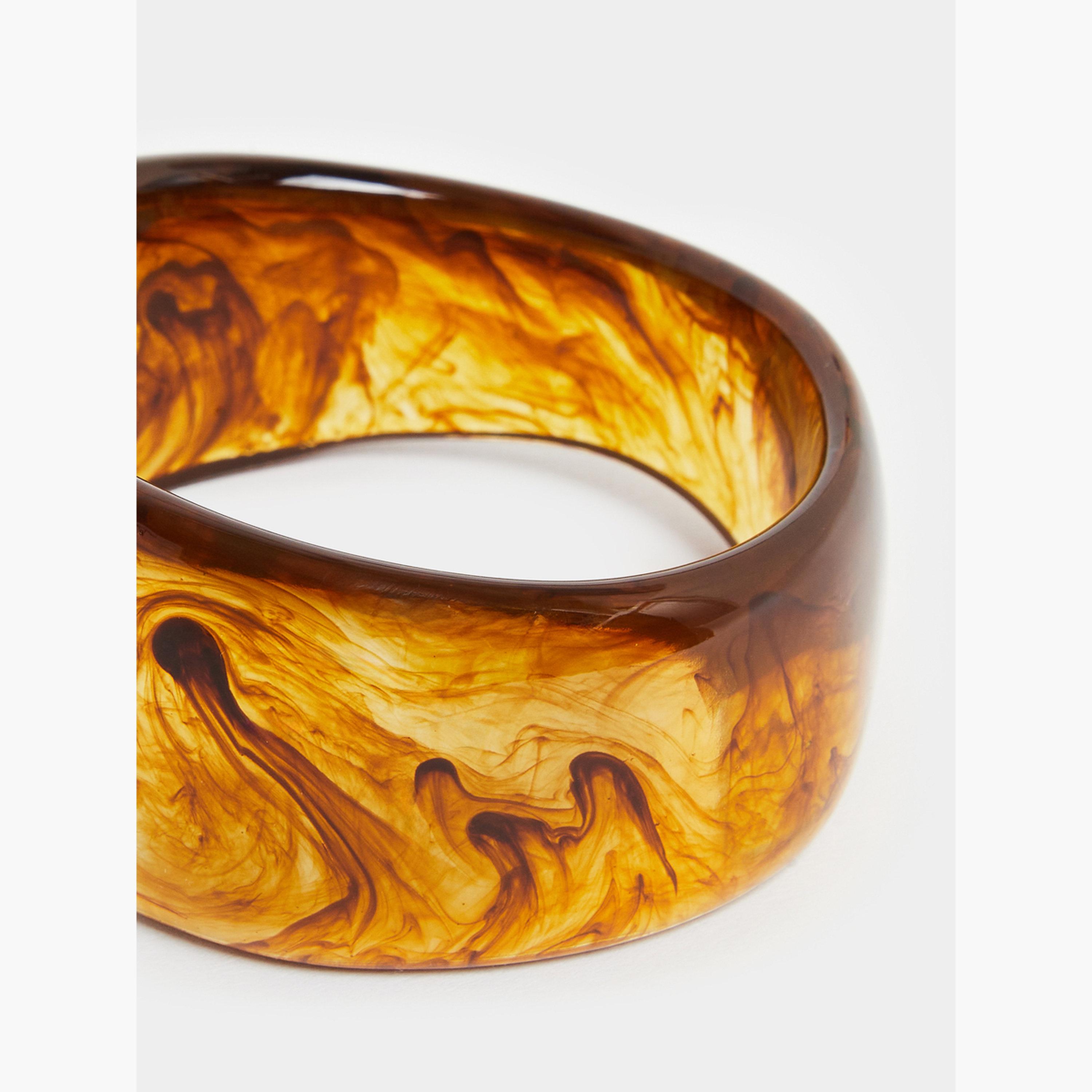 Styli Coffee Brown Resin Bangle Bracelet-women-watchesandjewellery-jewellery-banglesandbracelets-image-4