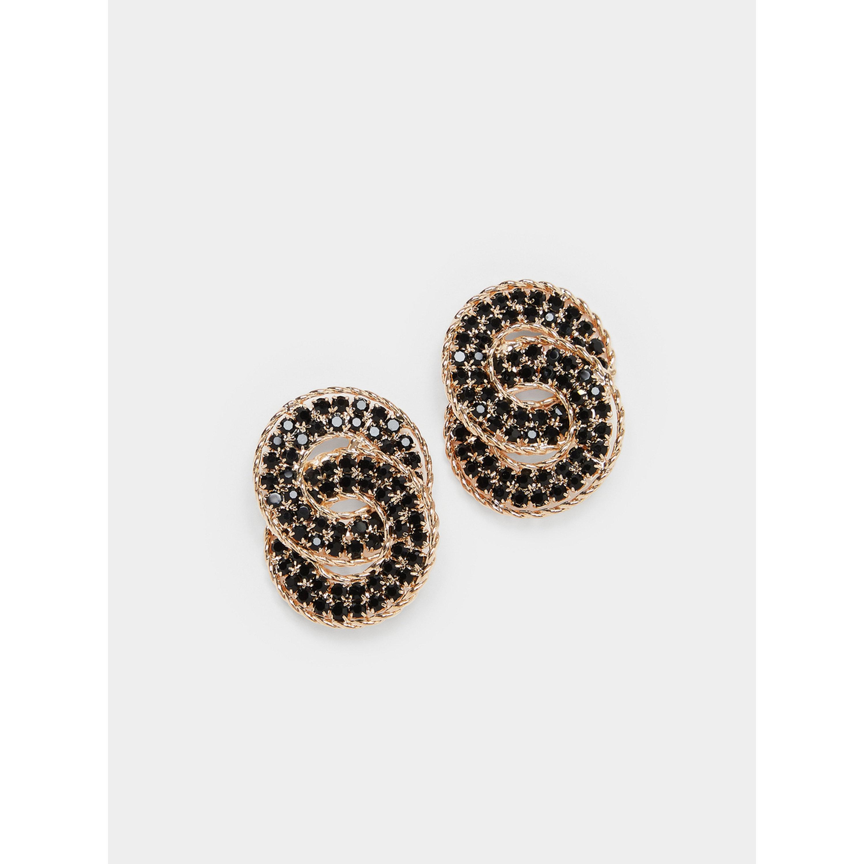 أقراط صغيرة بتفاصيل ديامانت-women-watchesandjewellery-jewellery-earrings-image-1