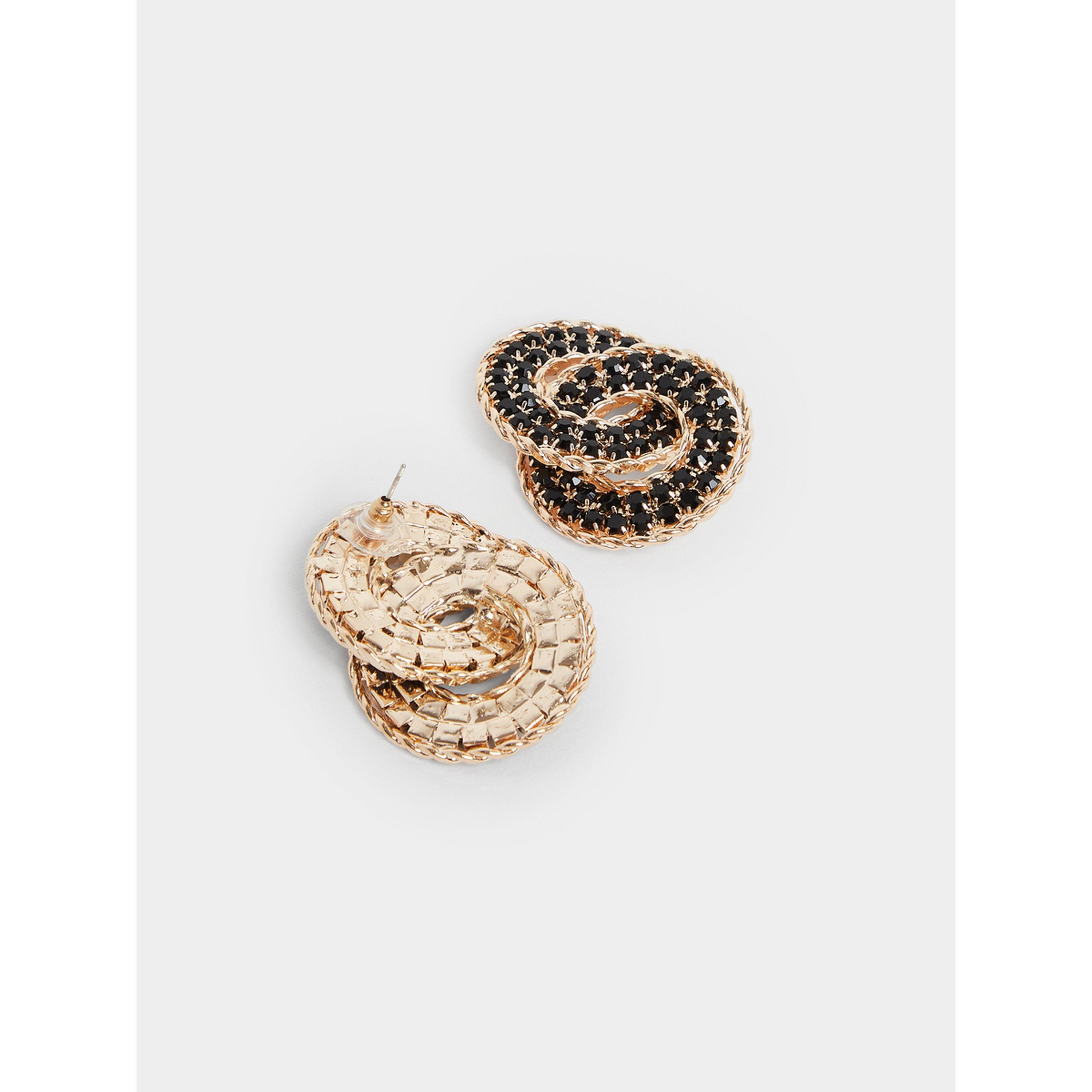 أقراط صغيرة بتفاصيل ديامانت-women-watchesandjewellery-jewellery-earrings-image-3