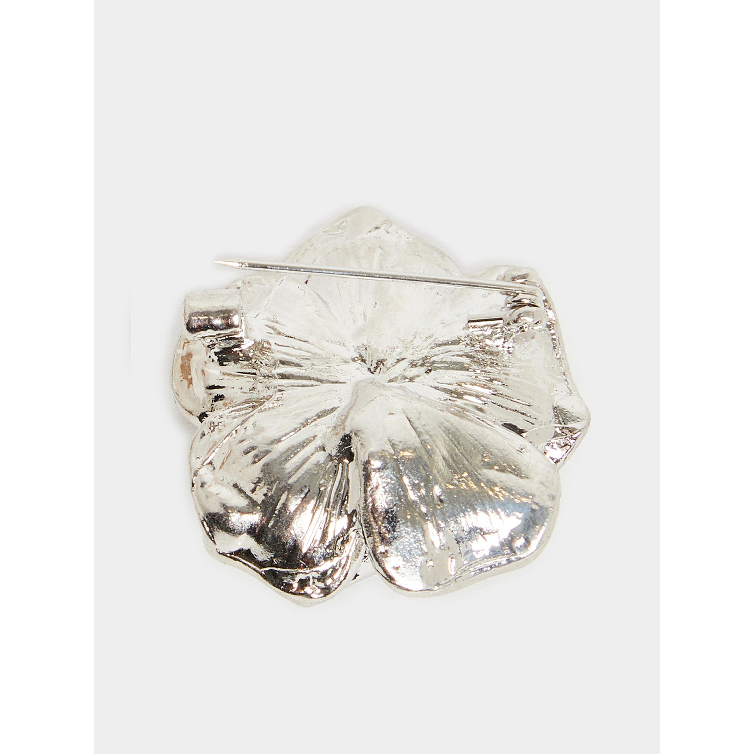 بروش بتصميم وردة مرصع بالفصوص-women-watchesandjewellery-jewellery-brooches-image-2