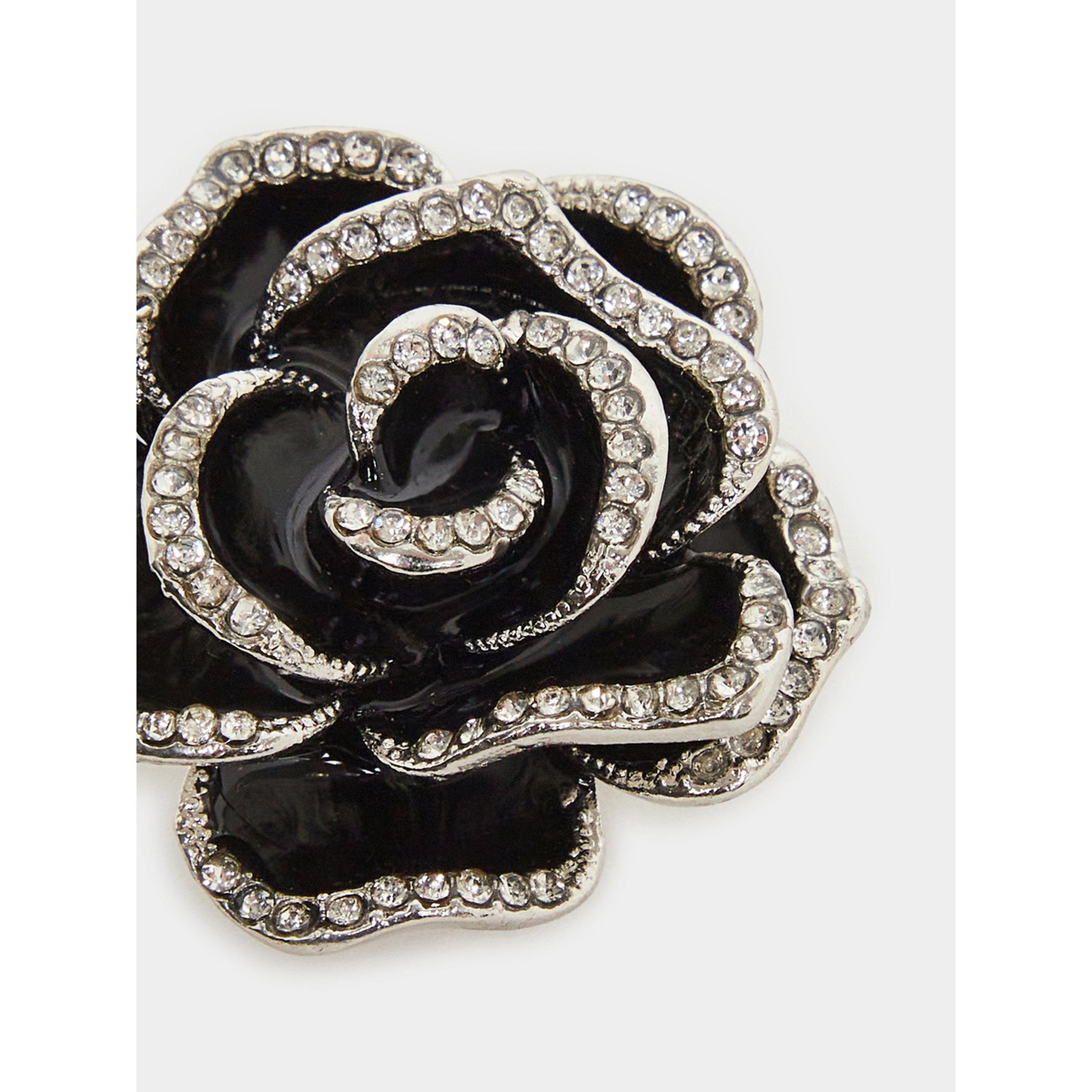 بروش بتصميم وردة مرصع بالفصوص-women-watchesandjewellery-jewellery-brooches-image-3