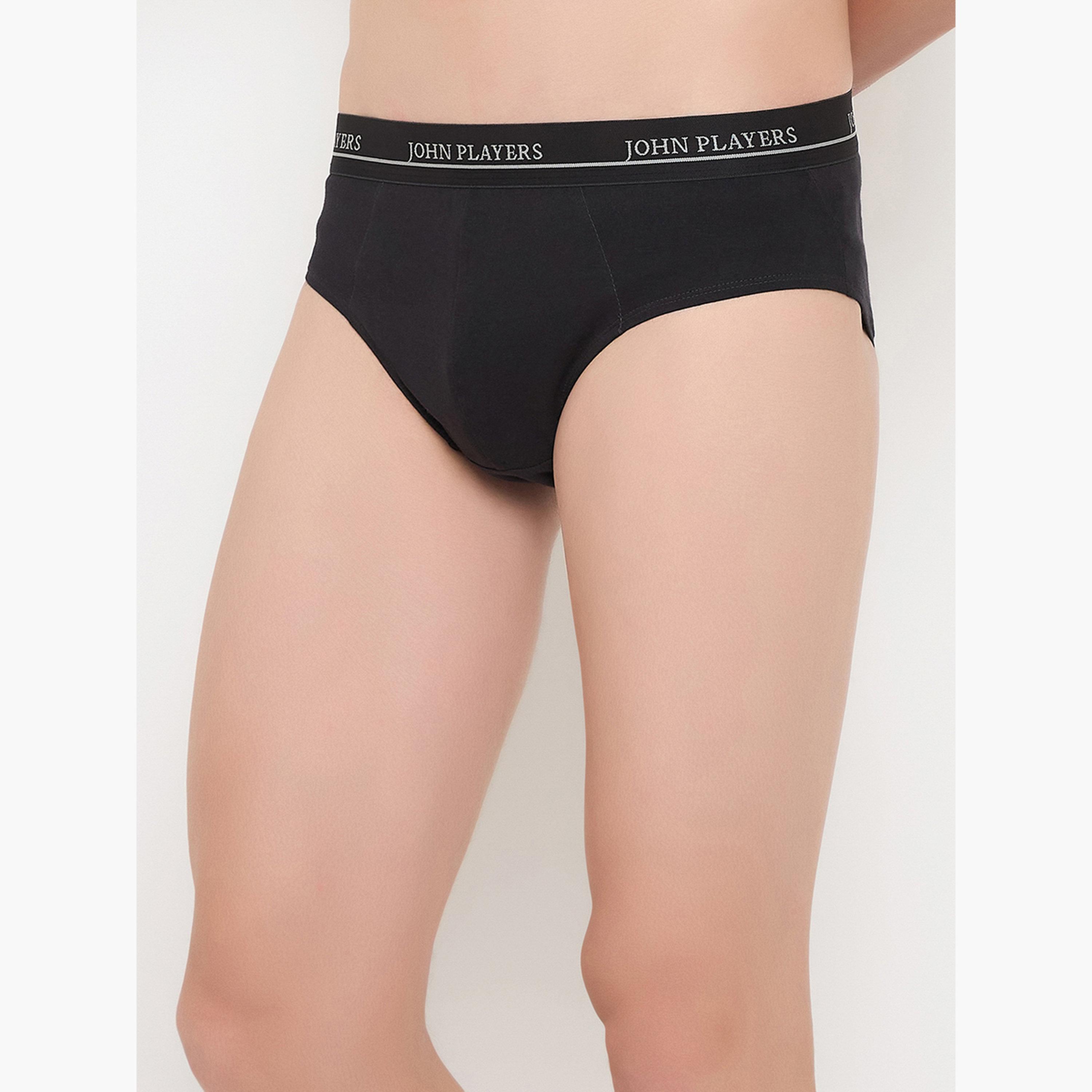 John Player Pack of 2 - Men Solid Briefs - 100% Cotton-men-clothing-innerwear-underwear-image-6