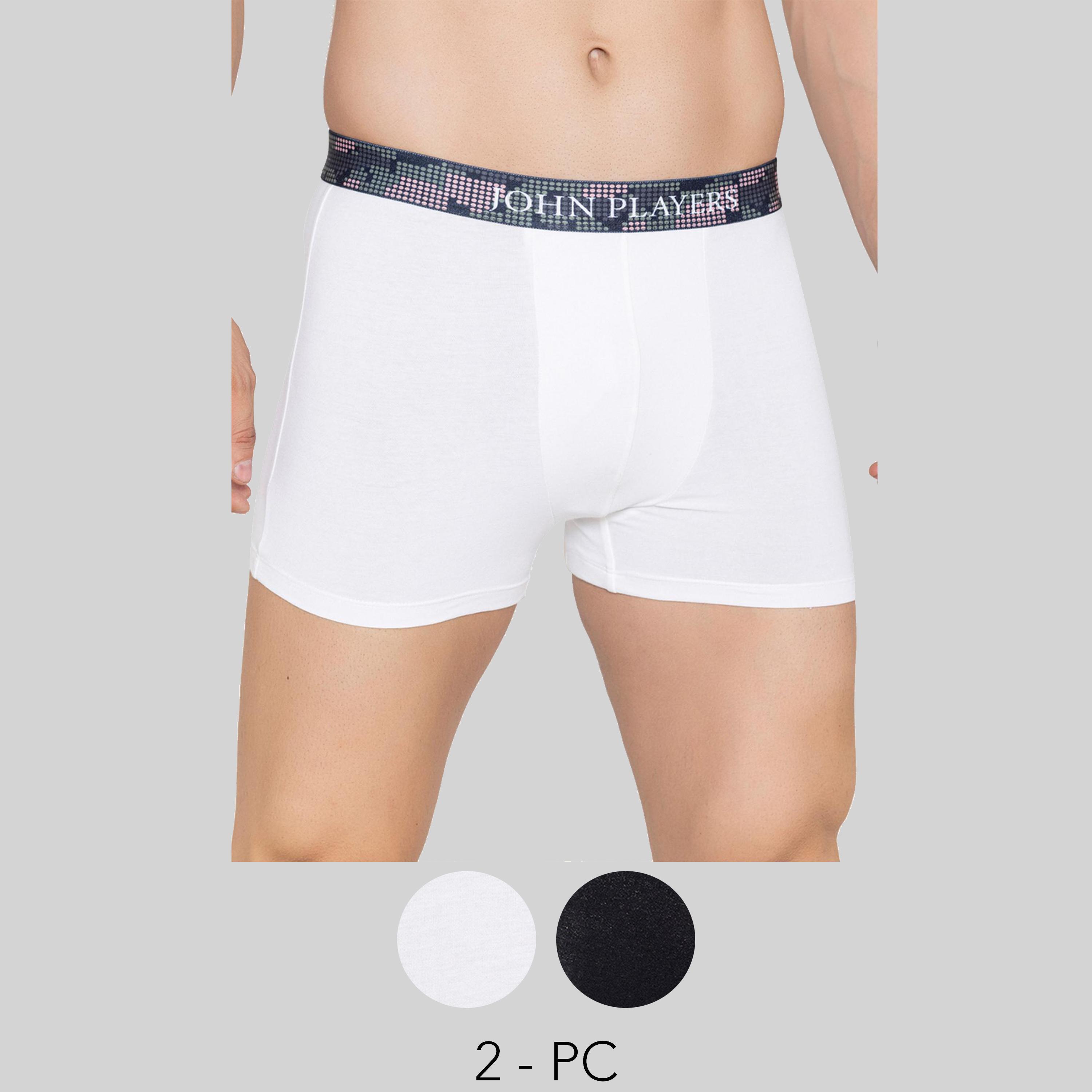 جون بلاير - عبوة قطعتين - سروال داخلي قطن رجالي بحزام خصر-men-clothing-innerwear-underwear-image-1