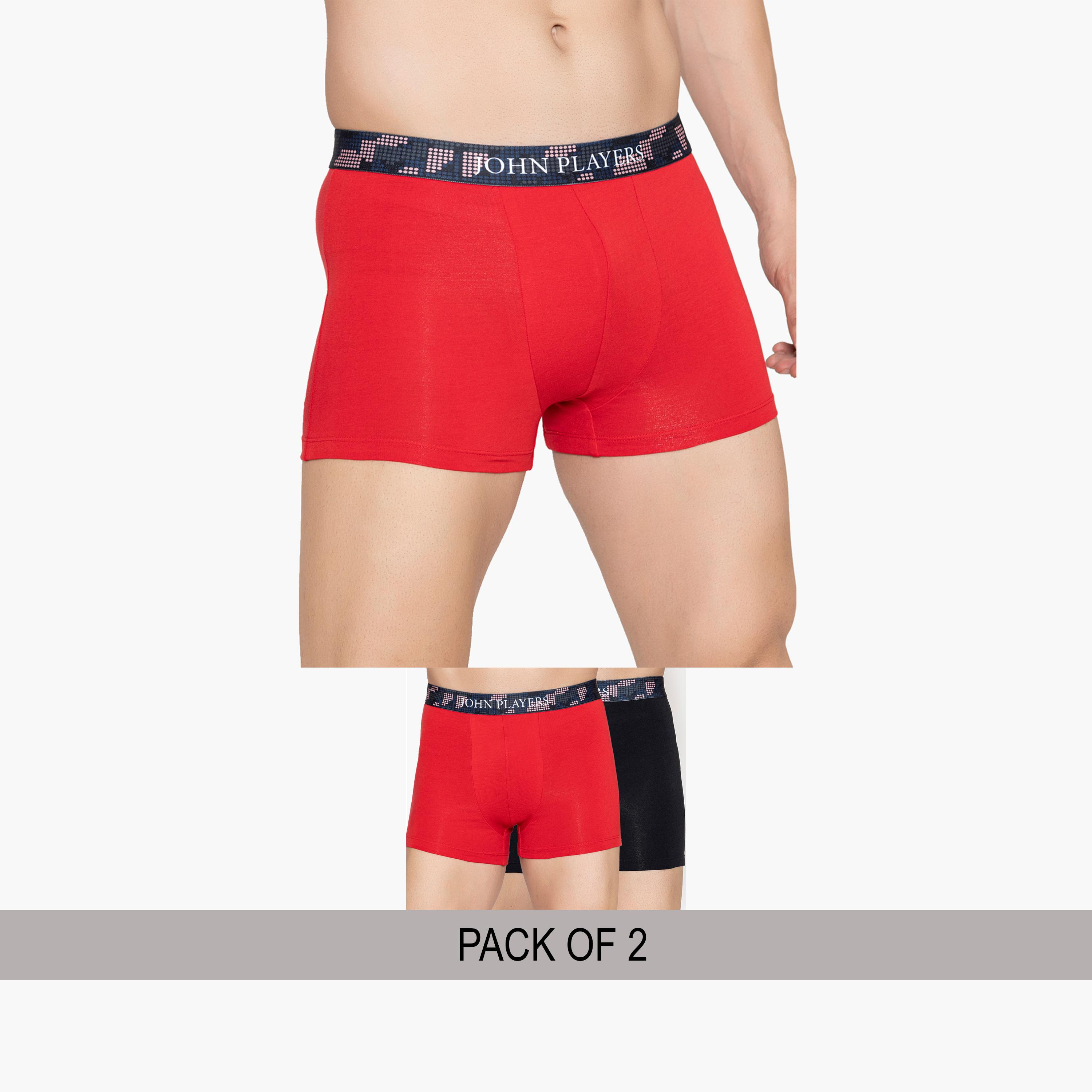 جون بلاير - عبوة قطعتين - سروال داخلي قطن رجالي بحزام خصر-men-clothing-innerwear-underwear-image-1