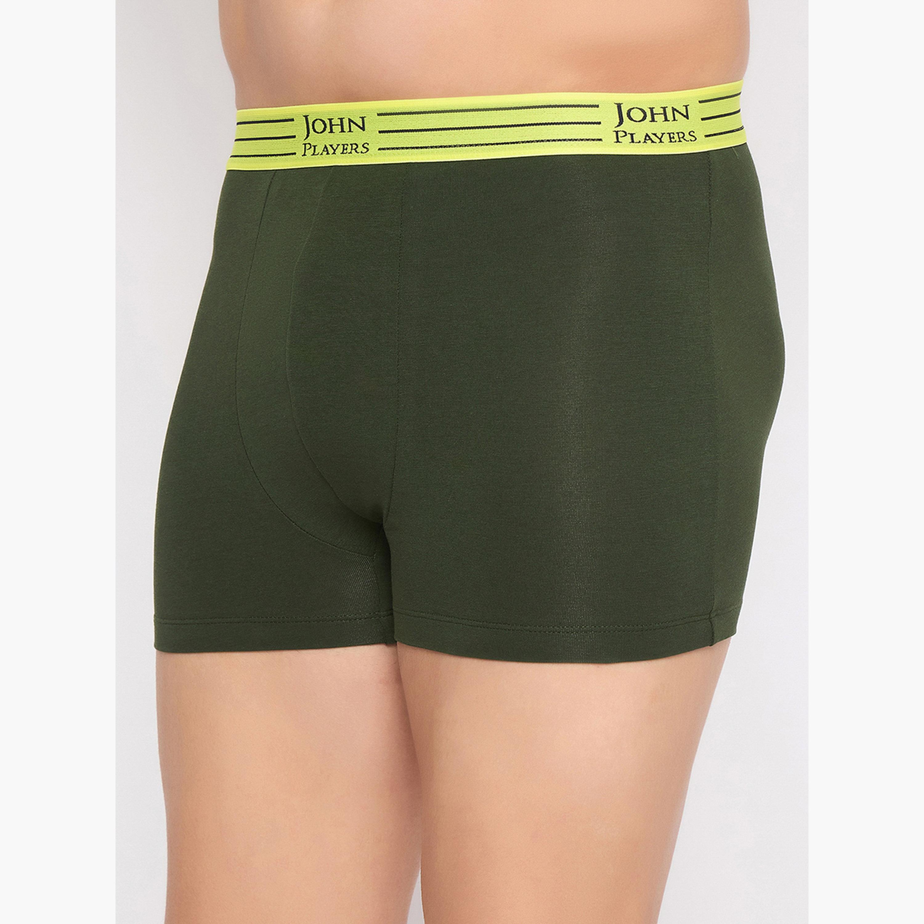 John Player Pack of 2 - Men Cotton Trunks with Striped Waistband-men-clothing-innerwear-underwear-image-6