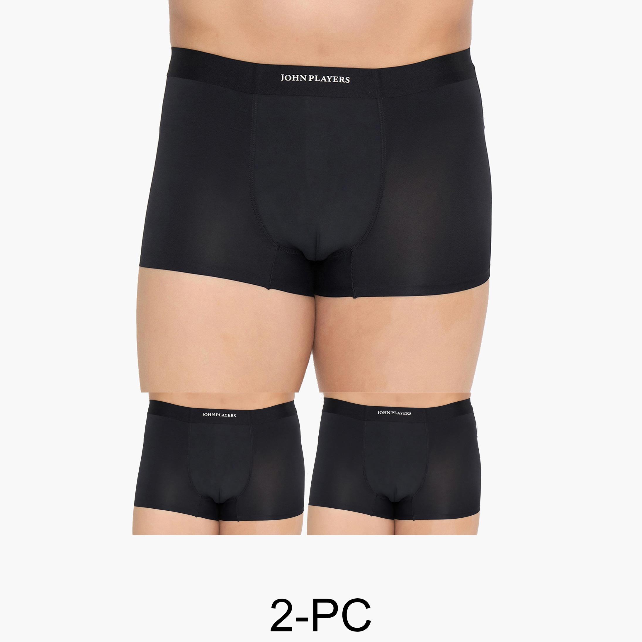 John Player Pack of 2 - Men Modern Bonded Trunks-men-clothing-innerwear-underwear-image-1