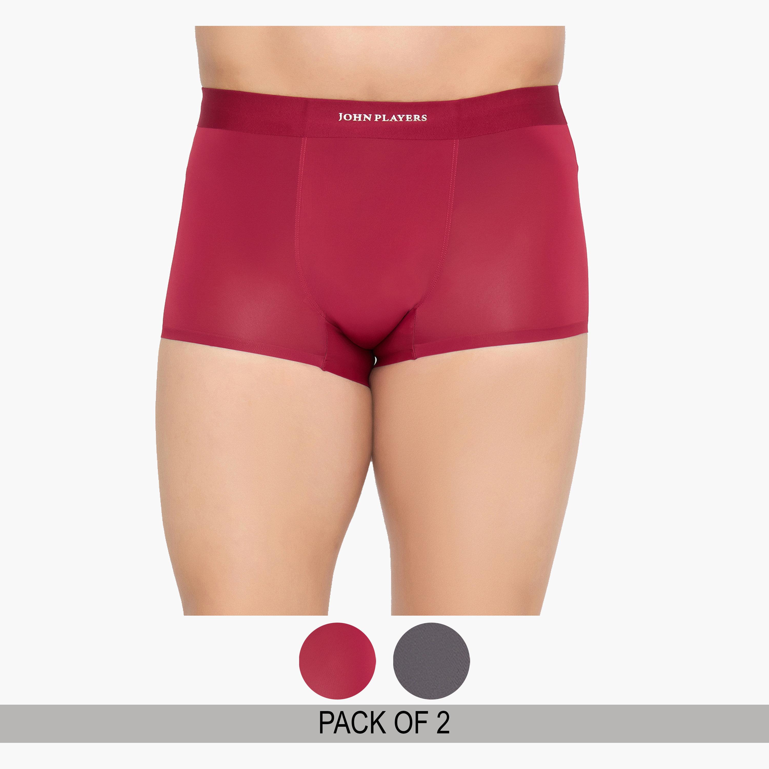 John Player Pack of 2 - Men Modern Bonded Trunks-men-clothing-innerwear-underwear-image-1